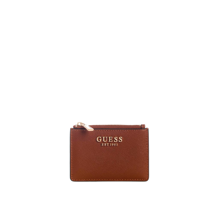 Guess Women Amorette Card Case - Cognac