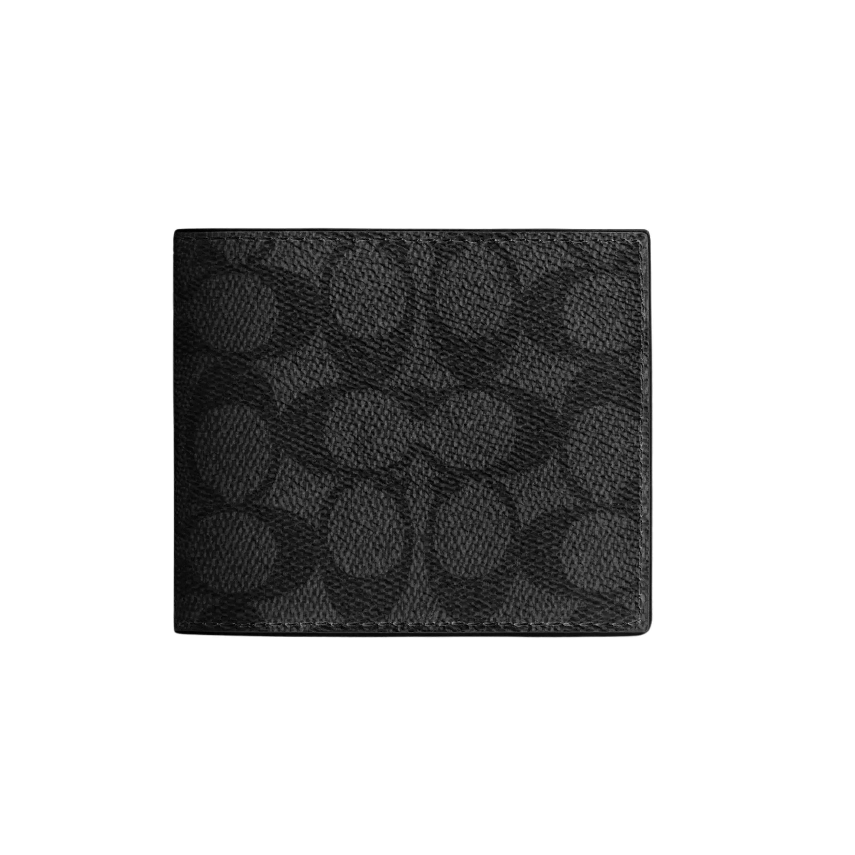 COACH Id Bifold Wallet in Signature Canvas - Black