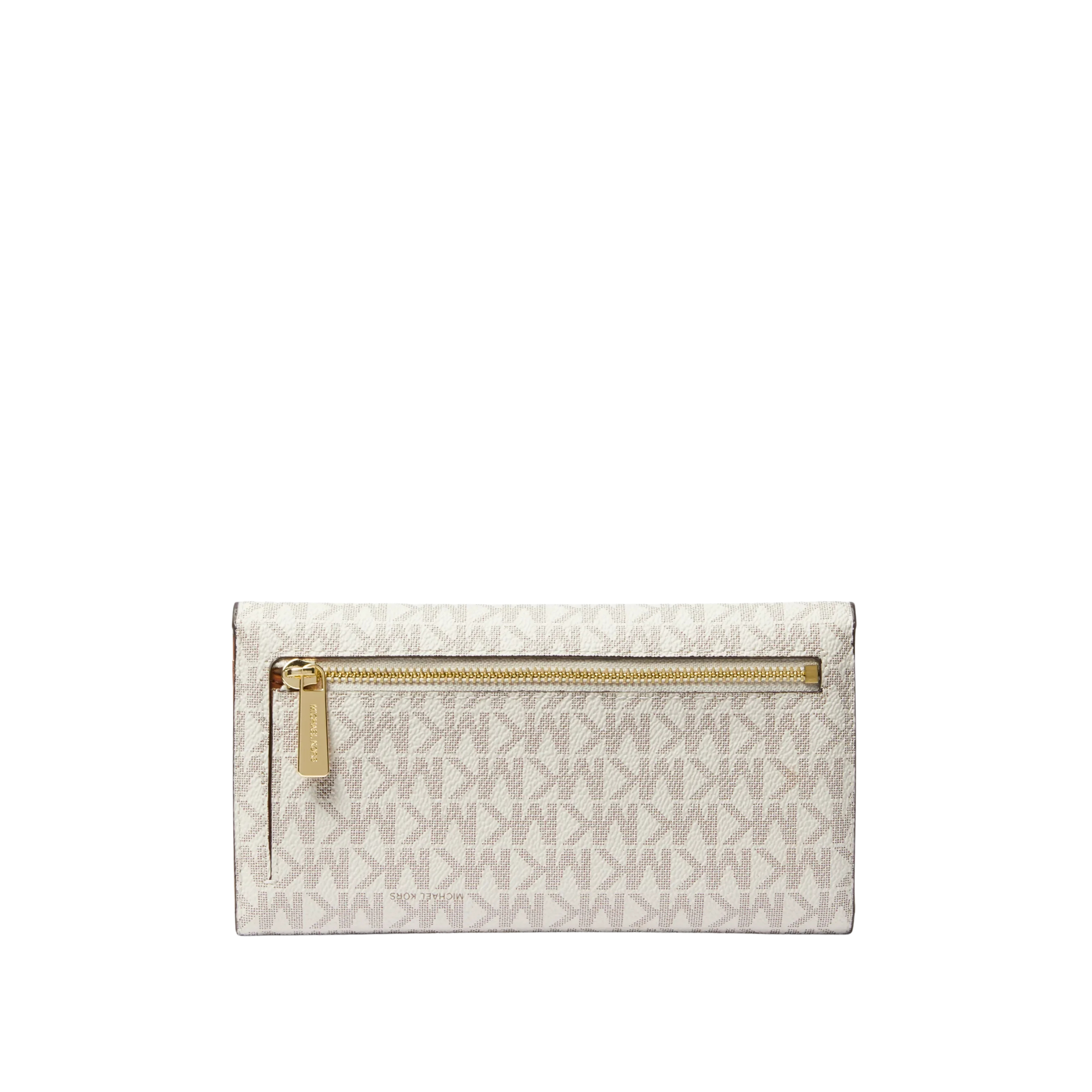 Michael Kors Women Jet Set Large Logo Trifold Wallet - Vanilla