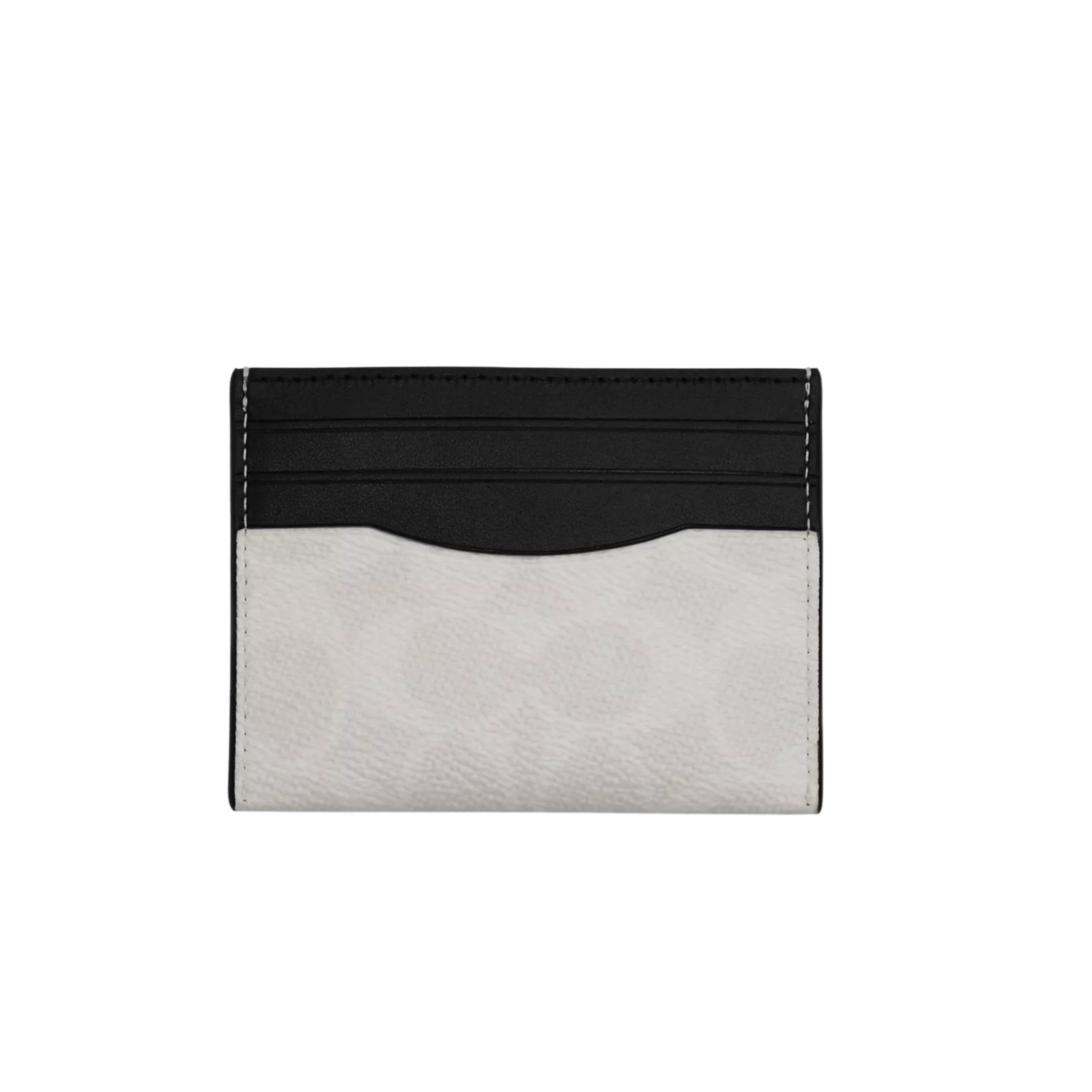 COACH Slim Id Card Case in Canvas - Chalk Black