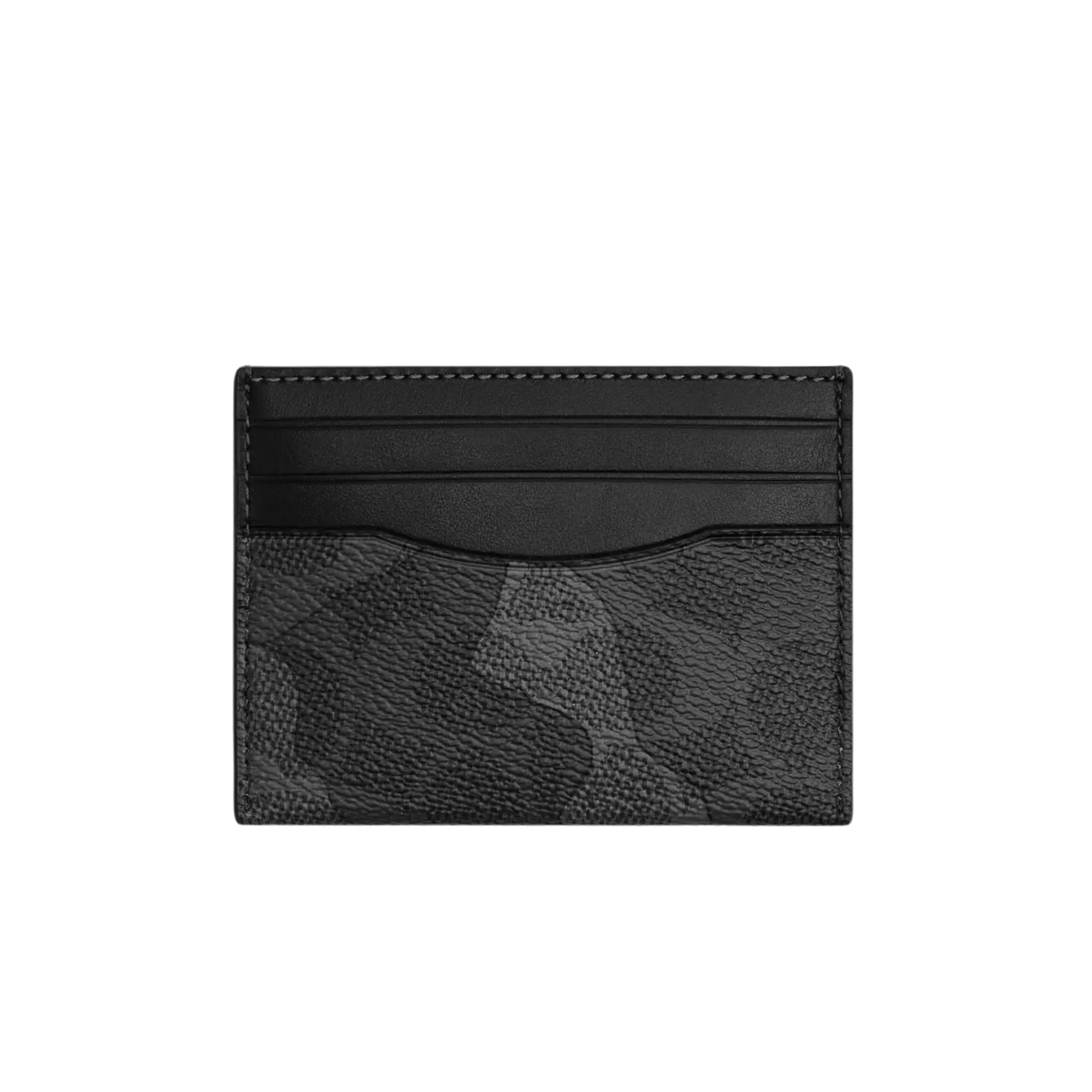 COACH Slim Id Card Case in Canvas - Grey Multi