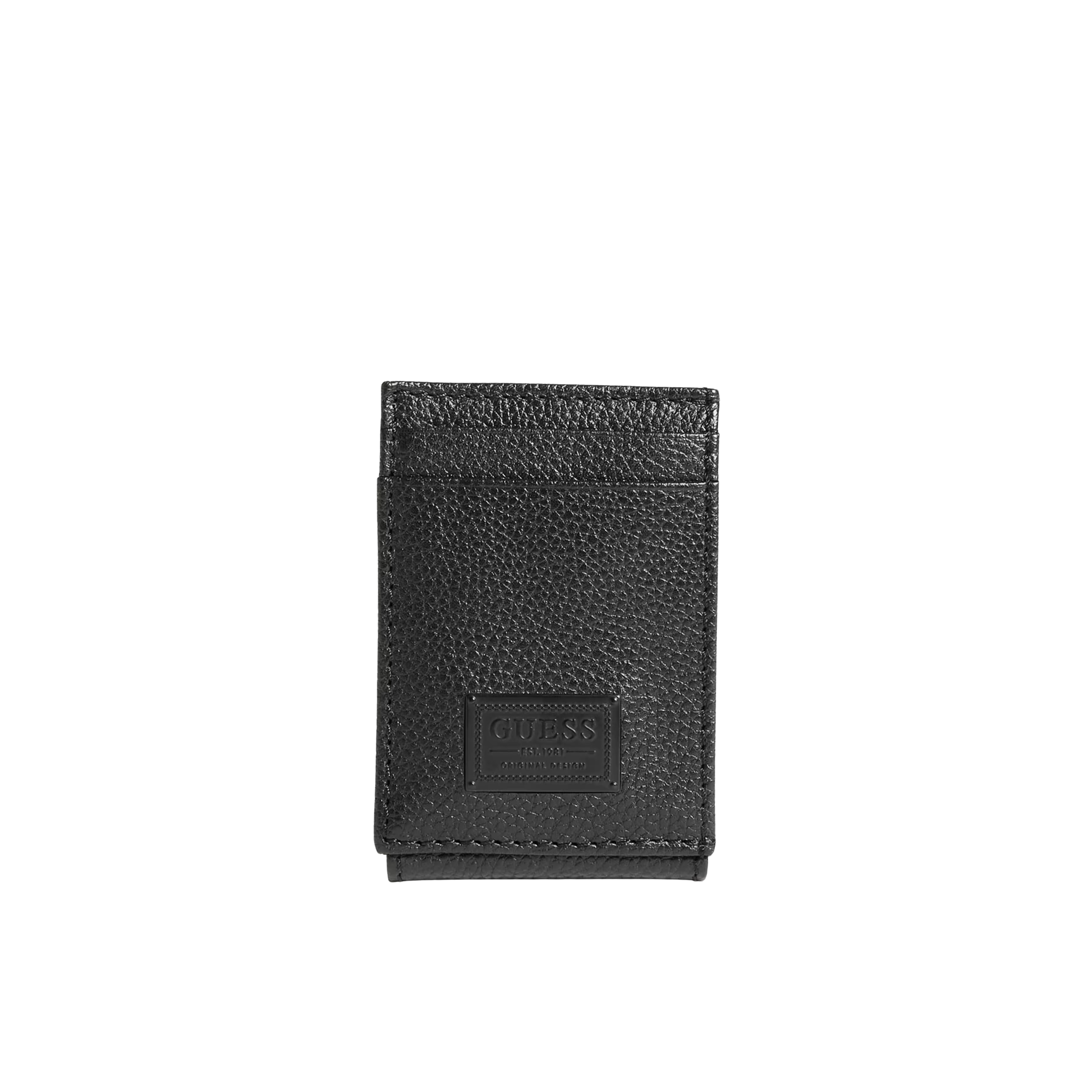 Guess Men Bishop Magnetic Fold Wallet - Black
