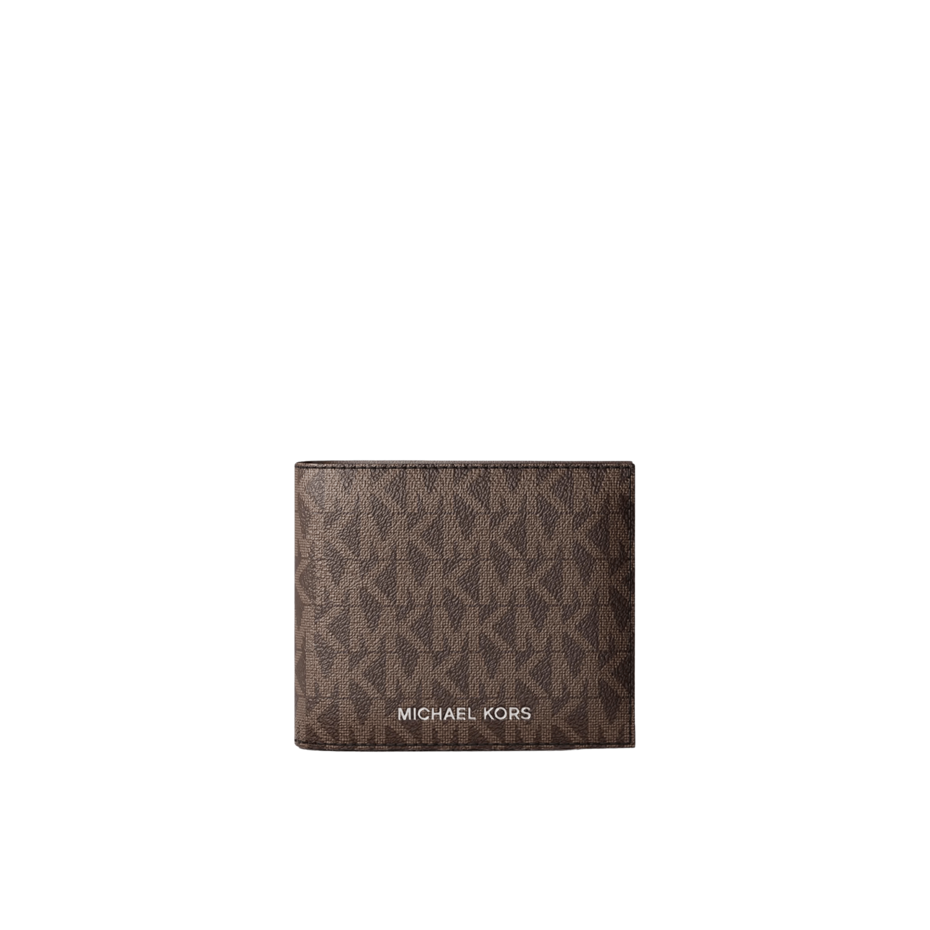 Michael Kors Men Cooper Logo Billfold Wallet With Coin Pouch - Brown Blk