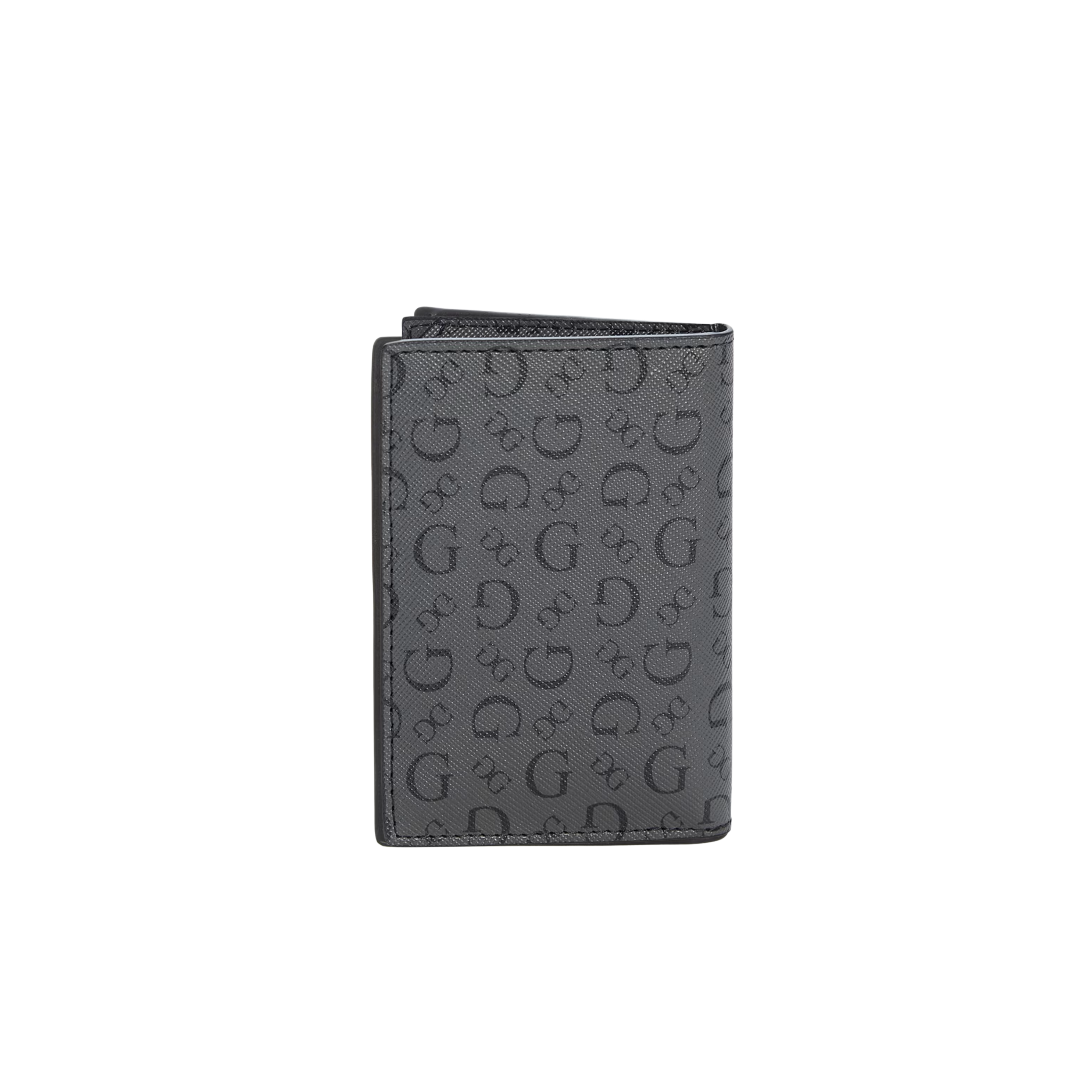 Guess Men Debossed Logo Trifold Wallet - Grey