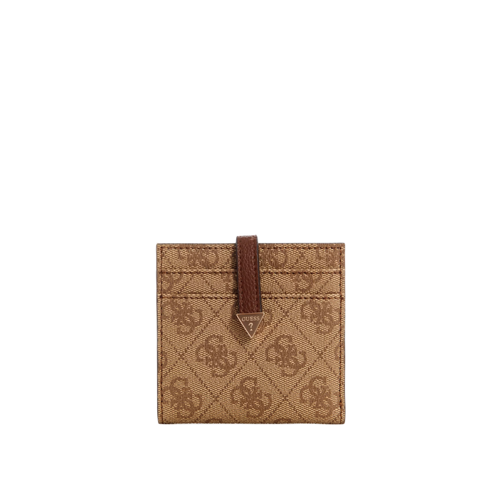 Guess Women Laurel Quattro G Card Case - Latte Logo