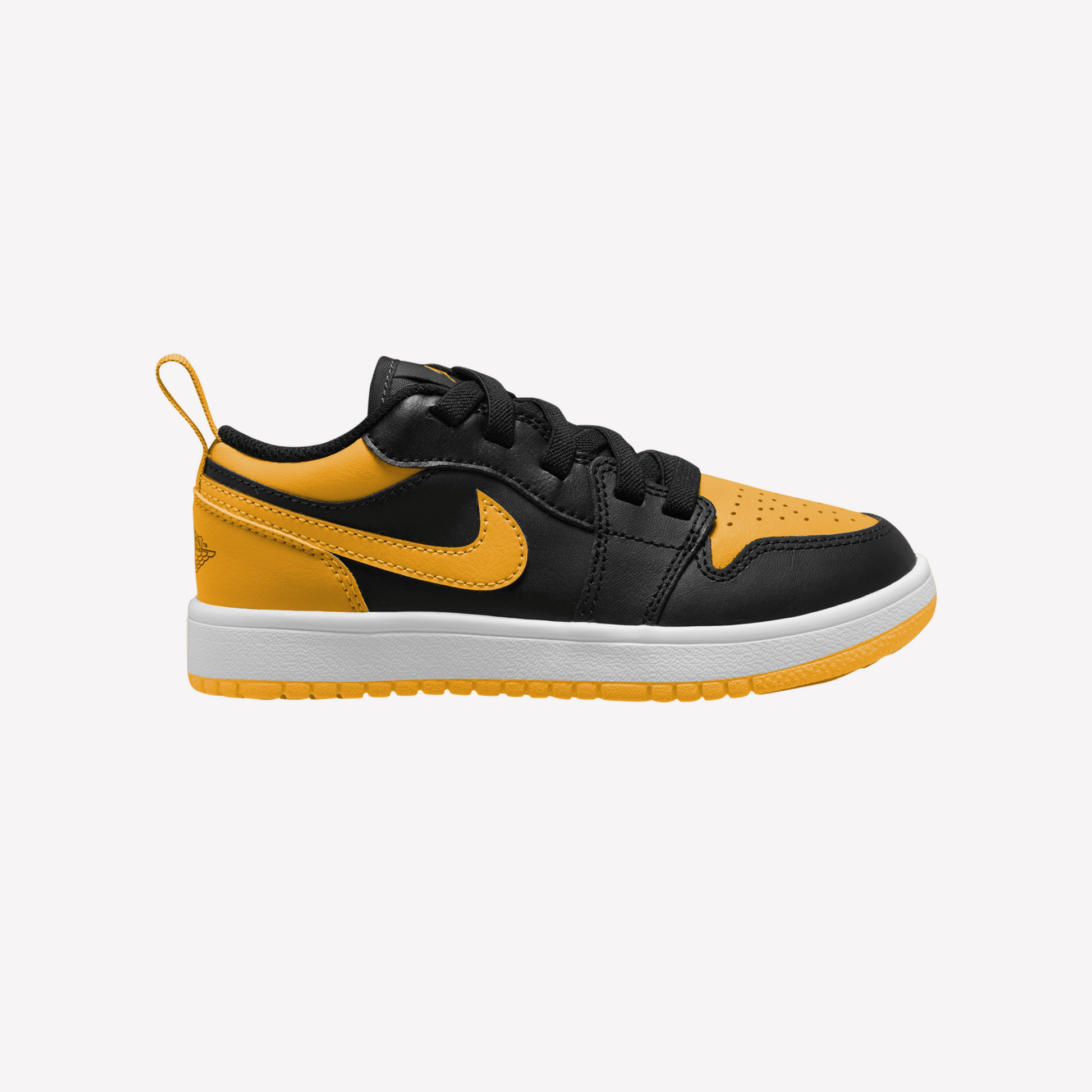 Nike Boys Kids Air Jordan 1 Low Yellow Ochre Black