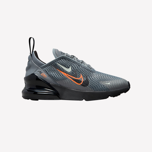 Nike Boys Kids Air Max 270 - Grey/Black/Orange