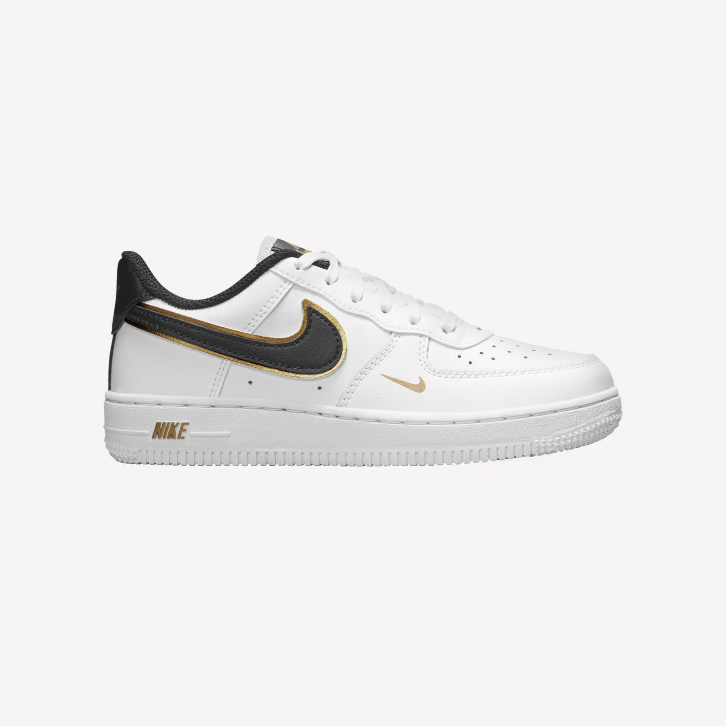 Gold white air force ones clearance
