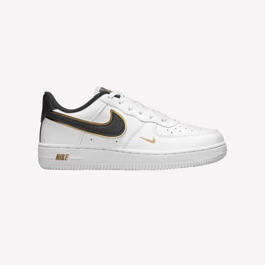 Nike Kids Air Force 1 - White Black Gold