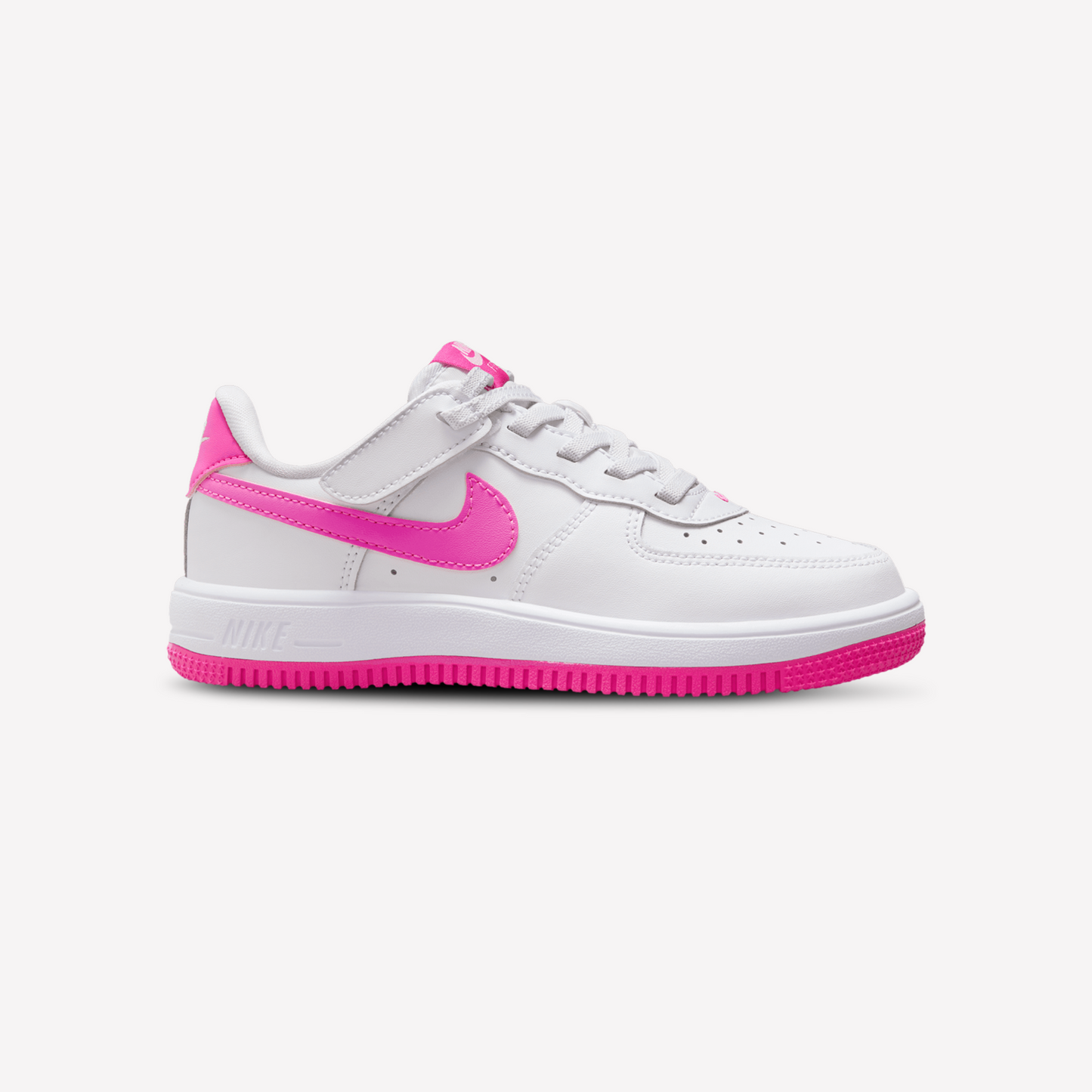 Nike Girls Kids Air Force 1 Low EasyOn - White Laser Fuchsia