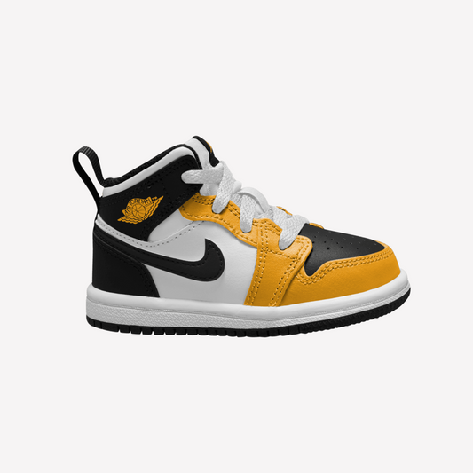 Nike Toddler Jordan AJ1 MID - Black Yellow