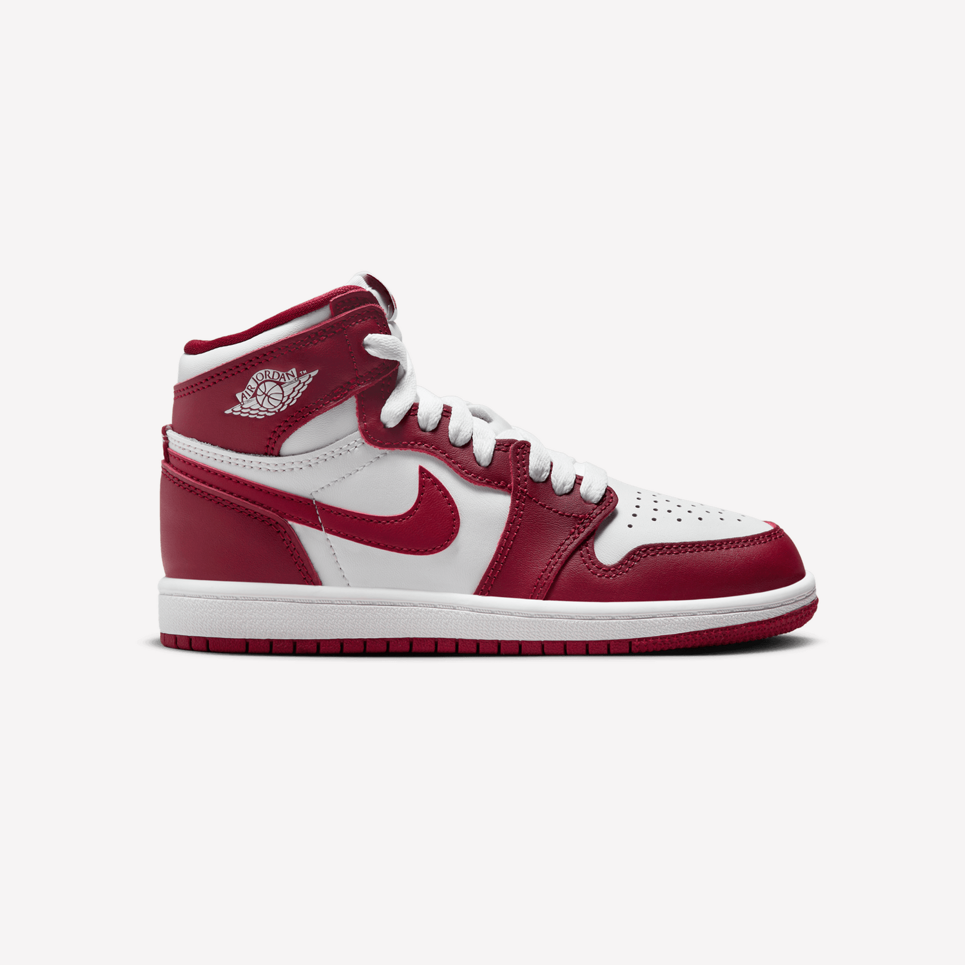 Nike red and white high tops discount