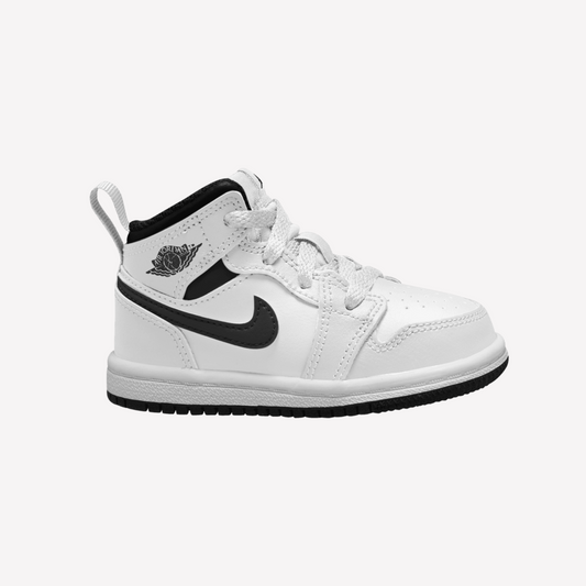 Nike Toddler Jordan AJ1 MID - White Black