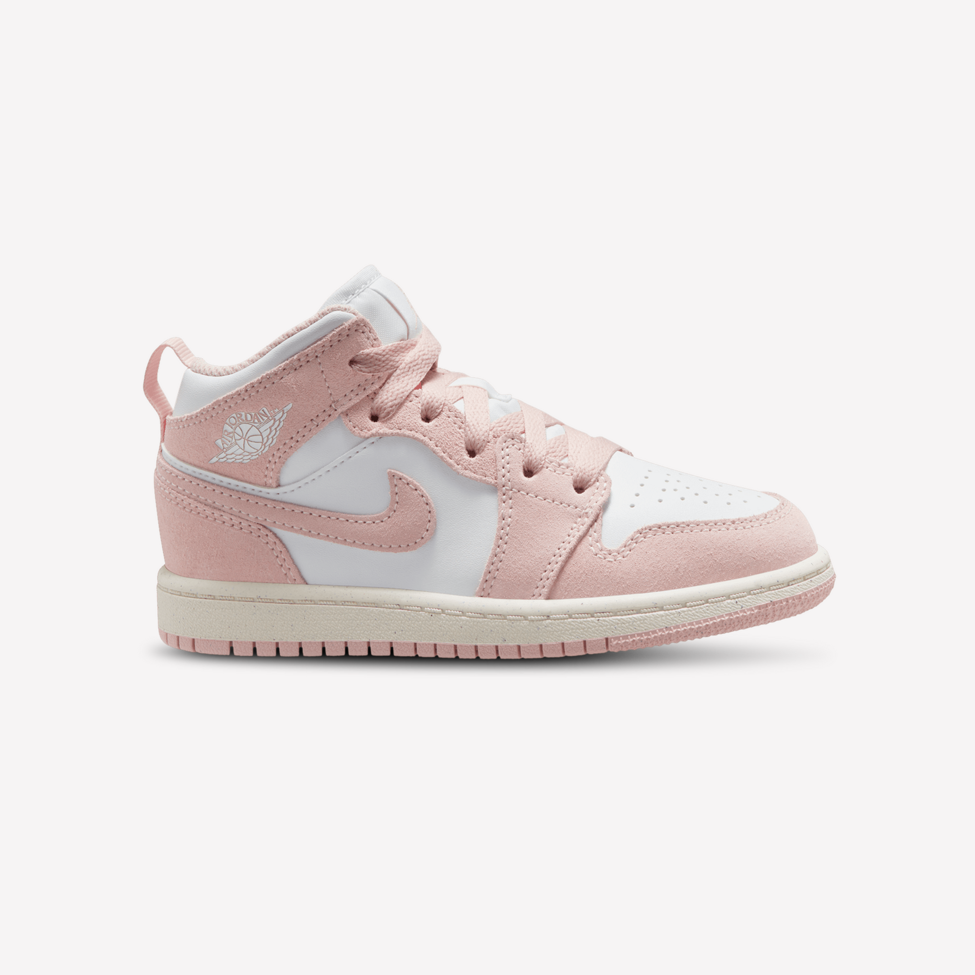 Nike Girls Kids Jordan AJ 1 Mid White Legend Pink