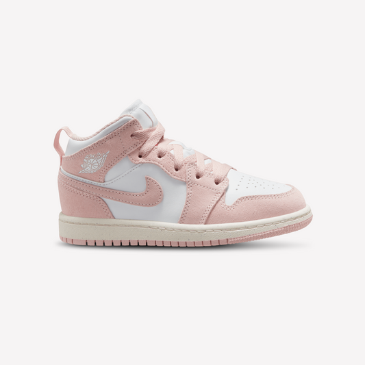 Nike Girls Kids Jordan AJ 1 Mid  - White Legend Pink