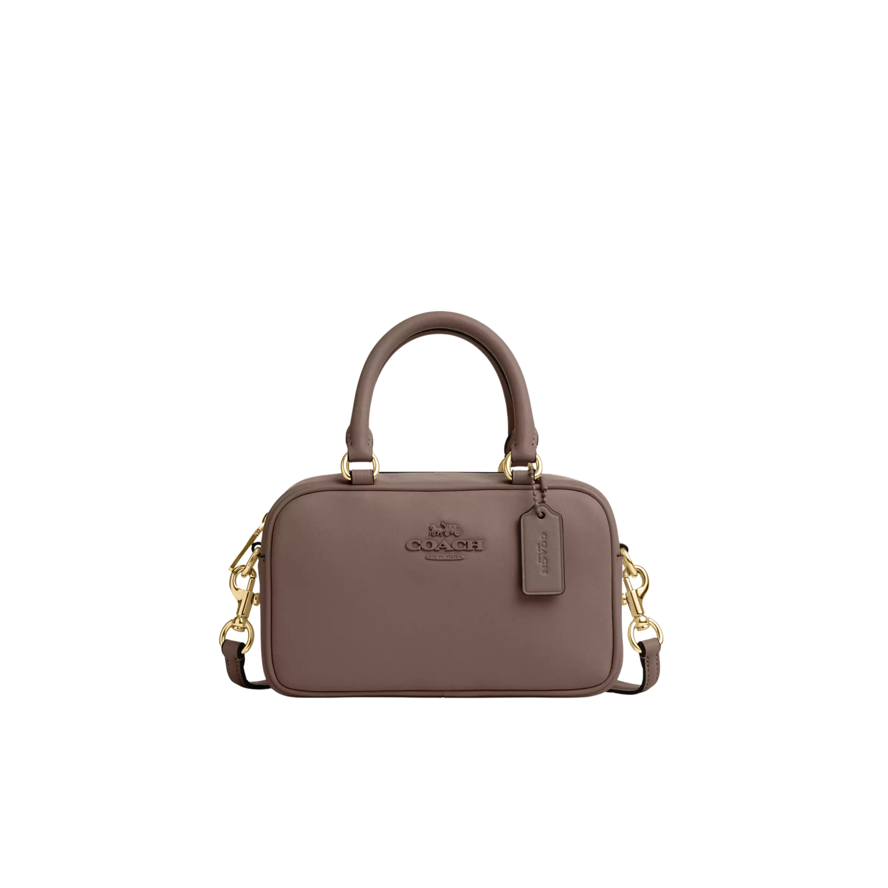 COACH Women Satchel Crossbody - Gold Dark Stone