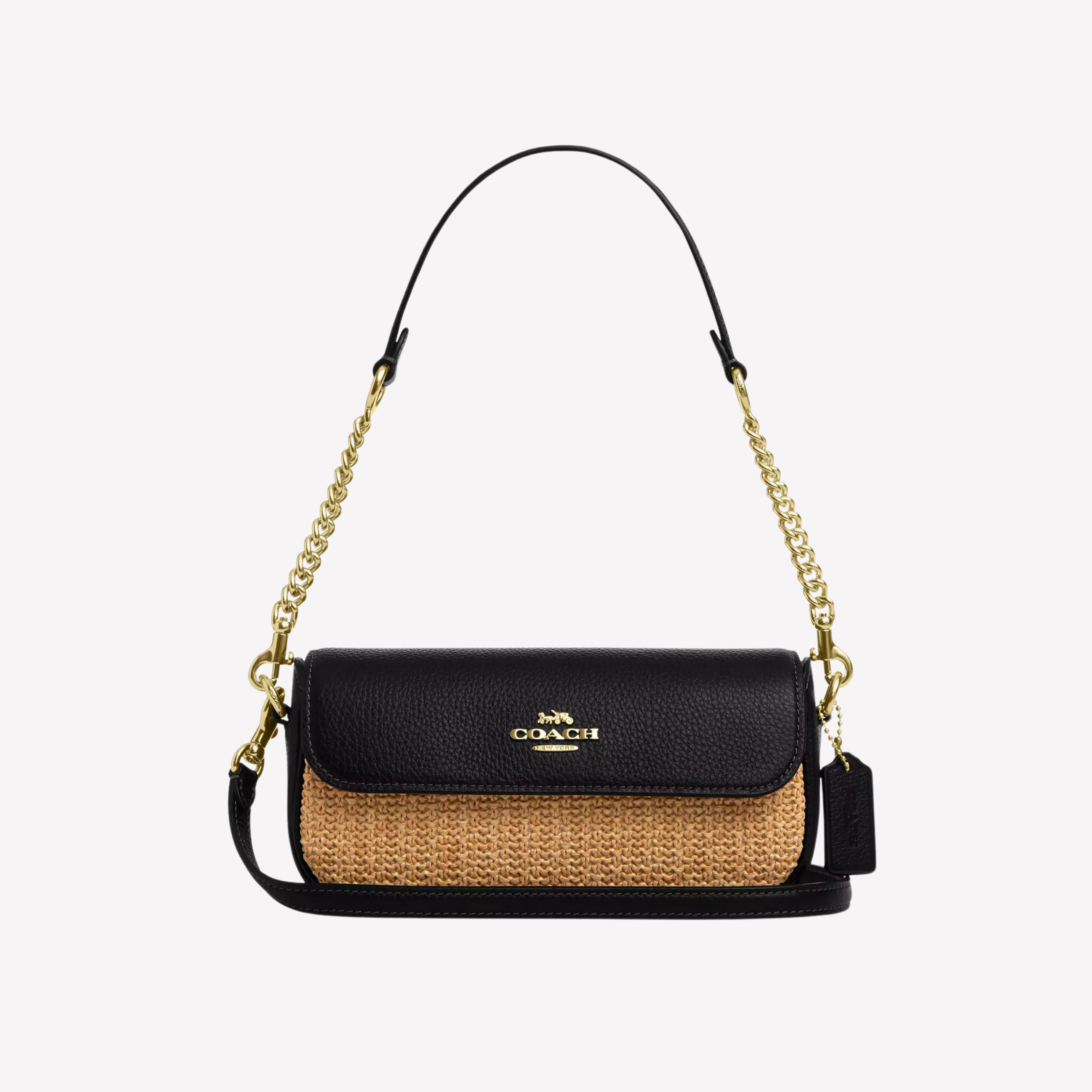 COACH Rowan Hailey Flap Bag - Toast Black
