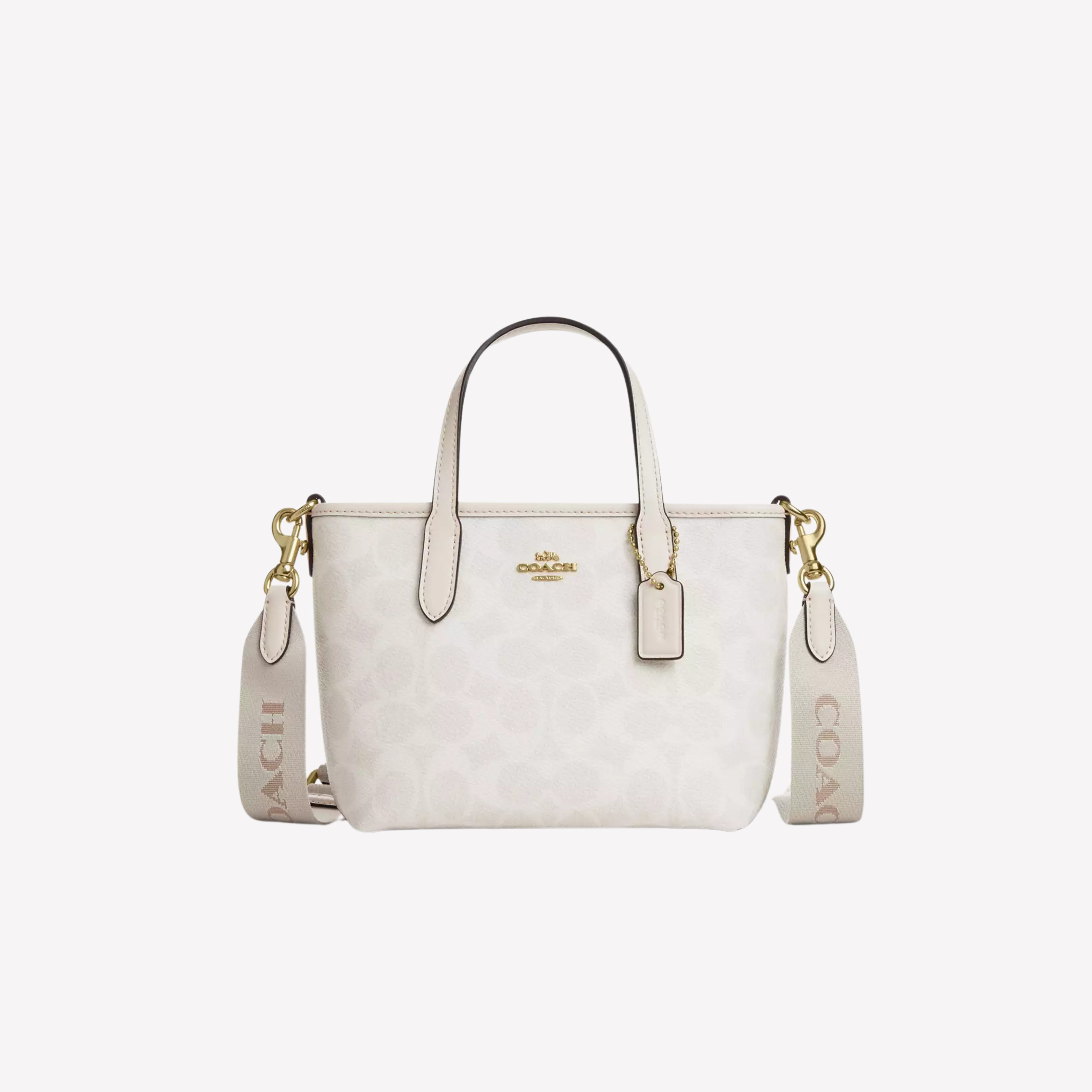 COACH City Mini Tote Bag - White Chalk