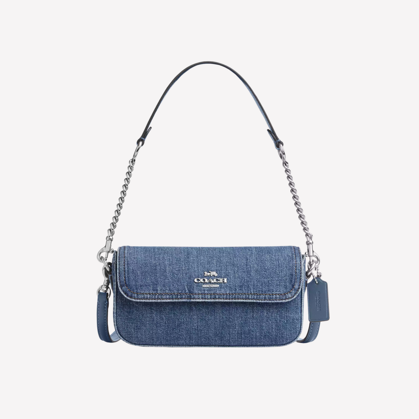 COACH Rowan Hailey Flap Bag - Denim Indigo