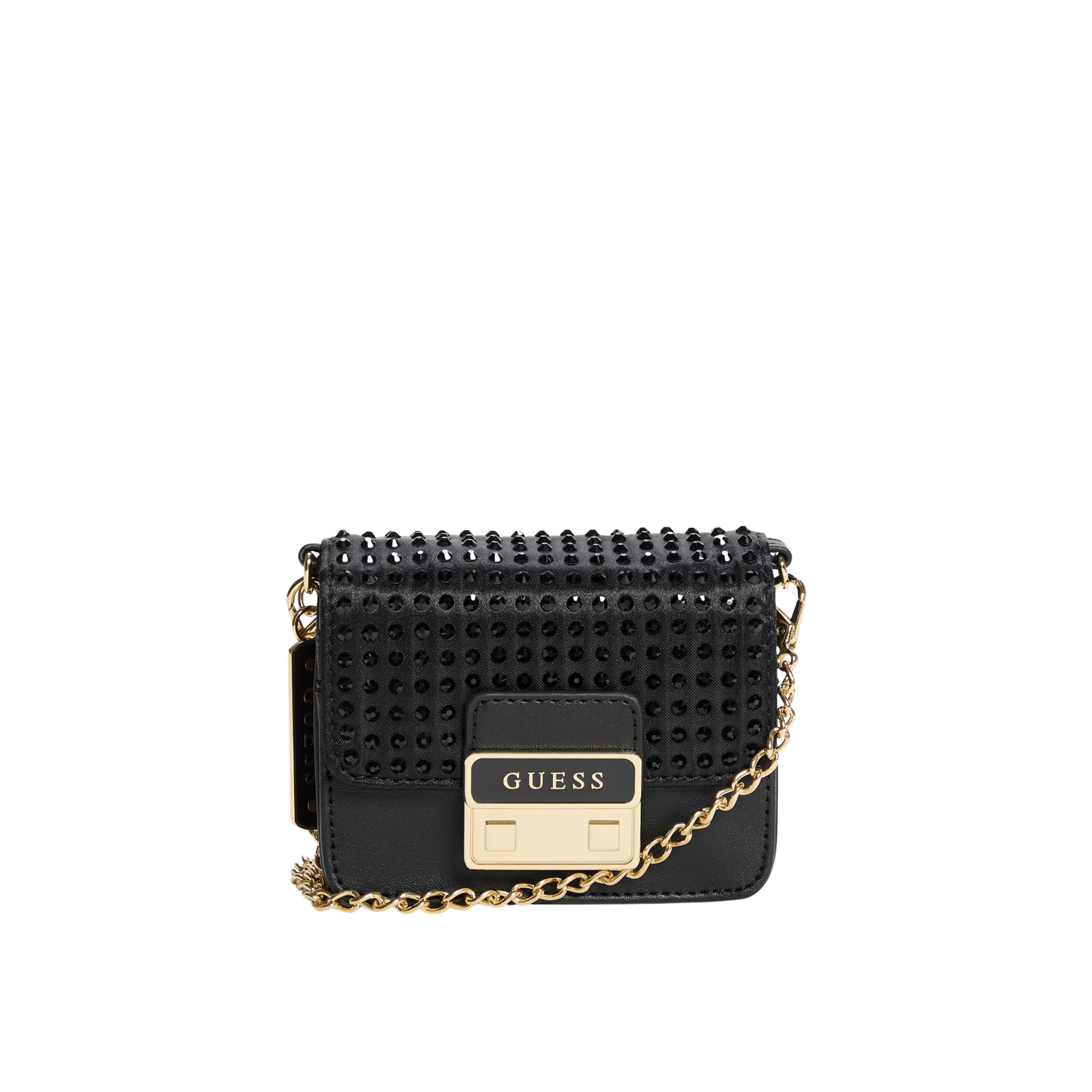 Guess Women Elssie Card Case Crossbody - Black