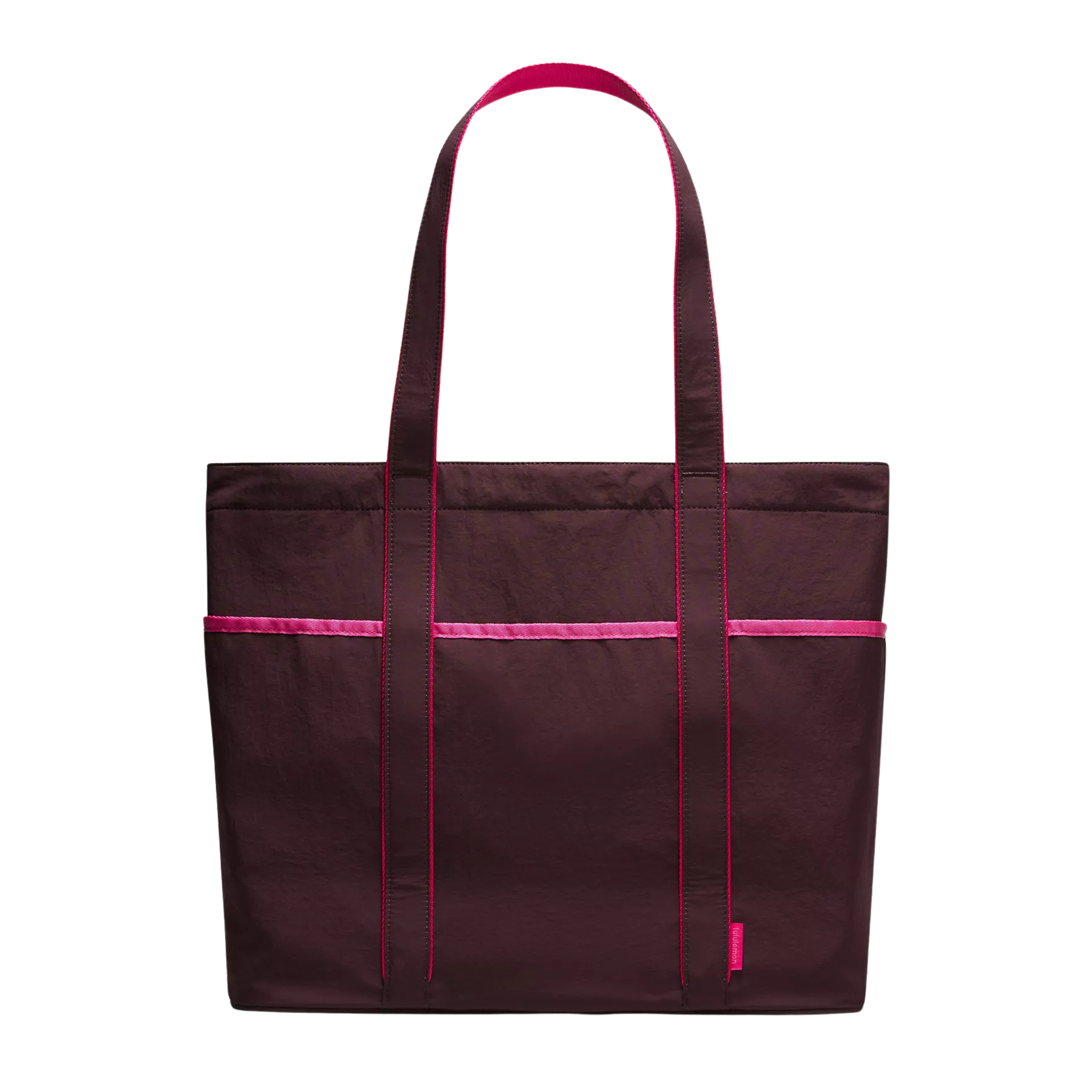 Lululemon Daily Multi-Pocket Tote Bag - Black Plum Jewelled