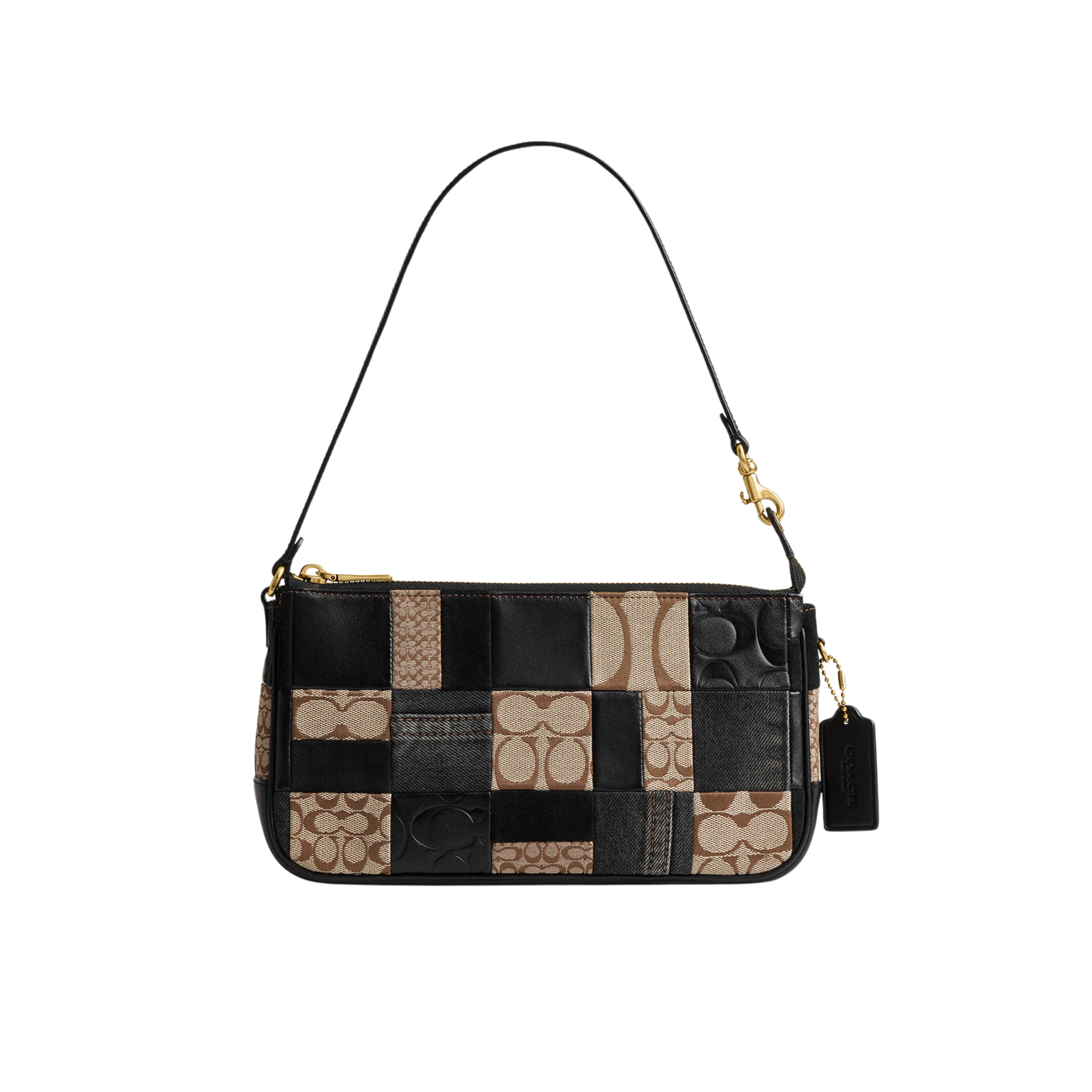 Coach Women Plaza Bag 25 - Brass Black Multi
