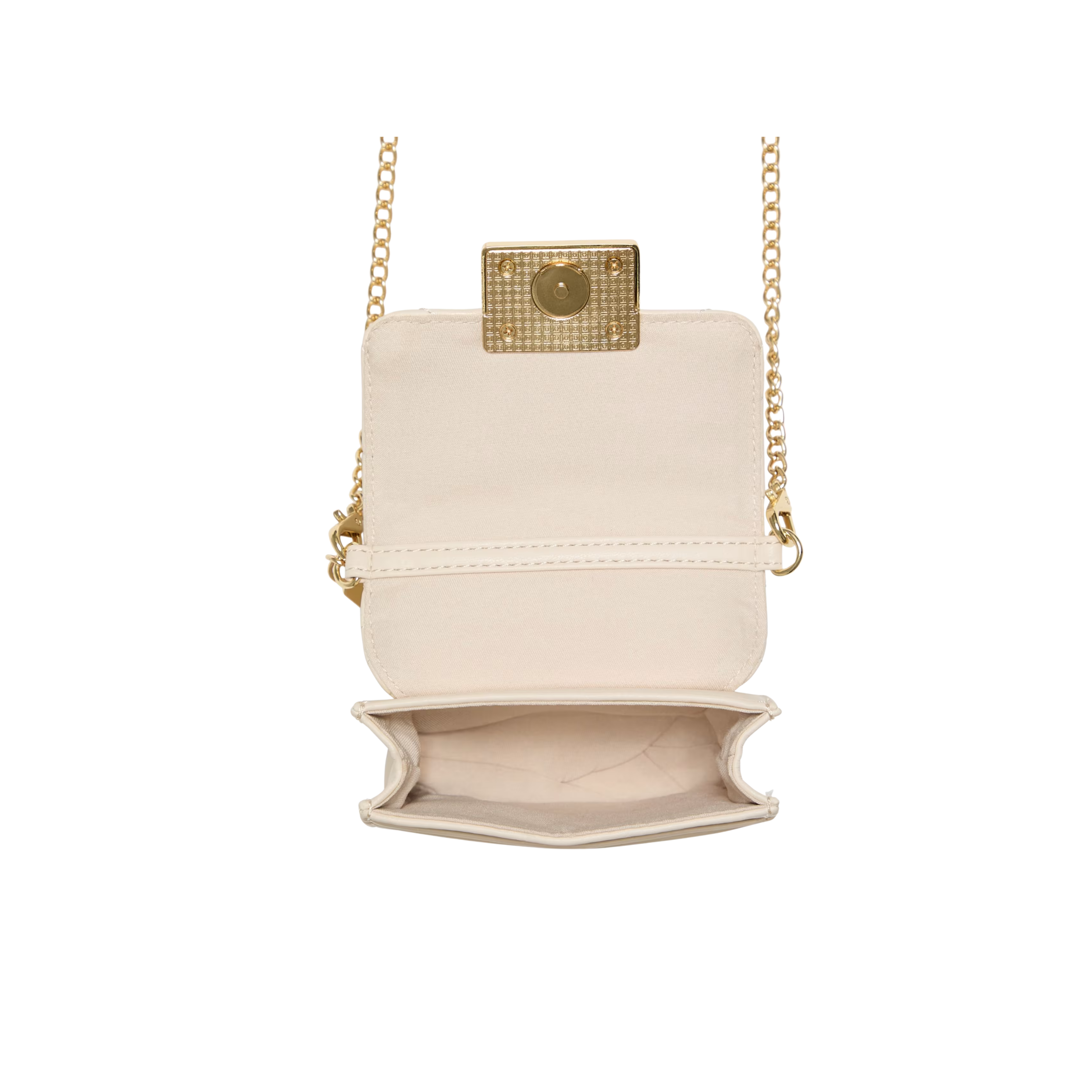 Guess Women Elssie Card Case Crossbody - Off White