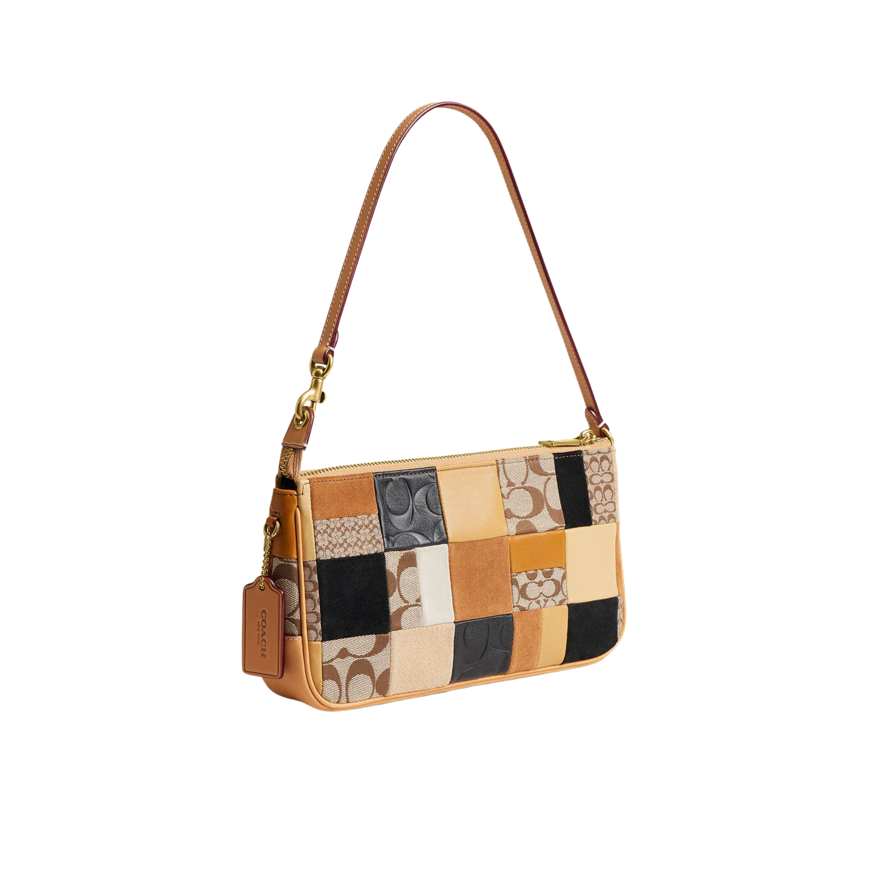 Coach Women Plaza Bag 25 - Brass Brown Multi