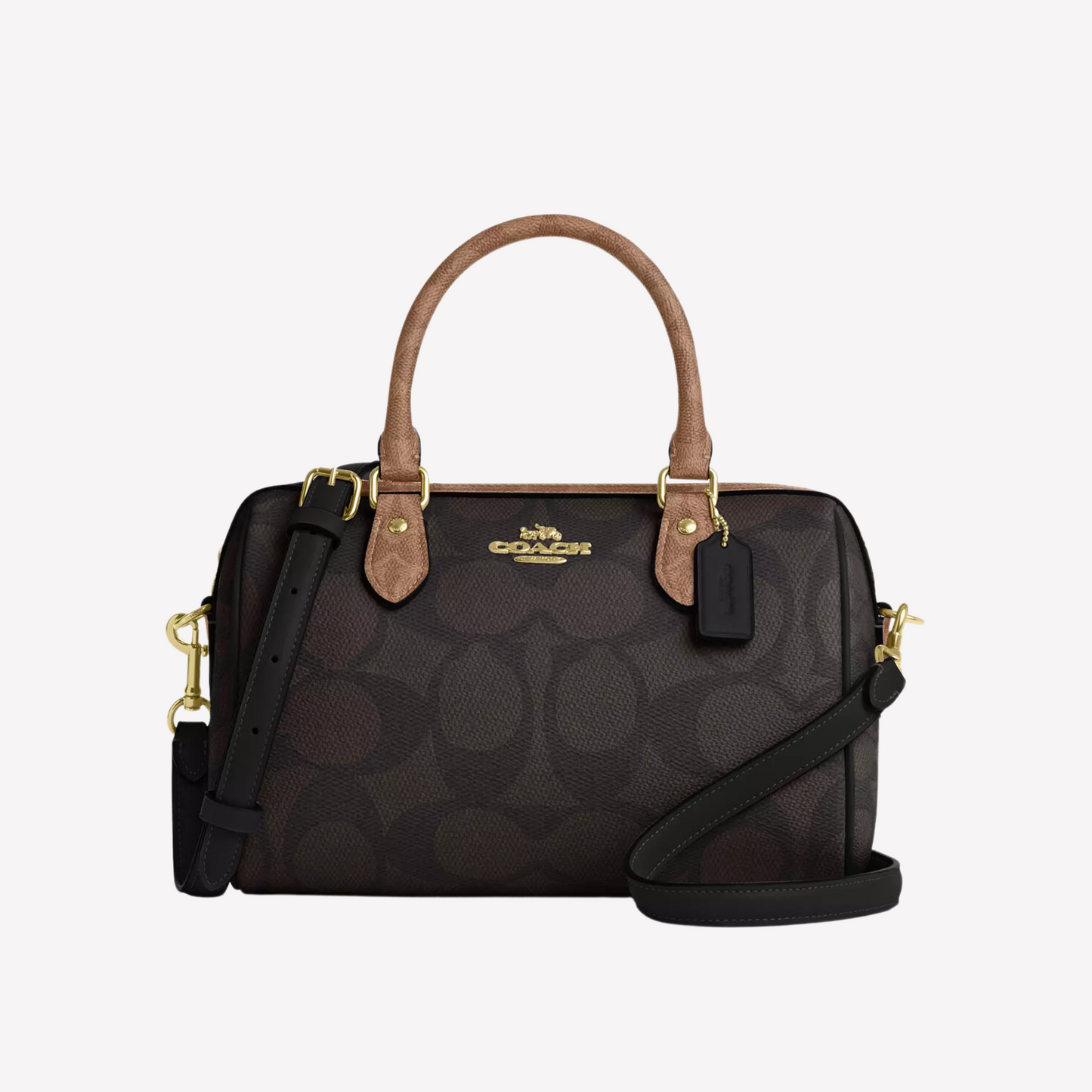 COACH Rowan Satchel Bag - Walnut Tan