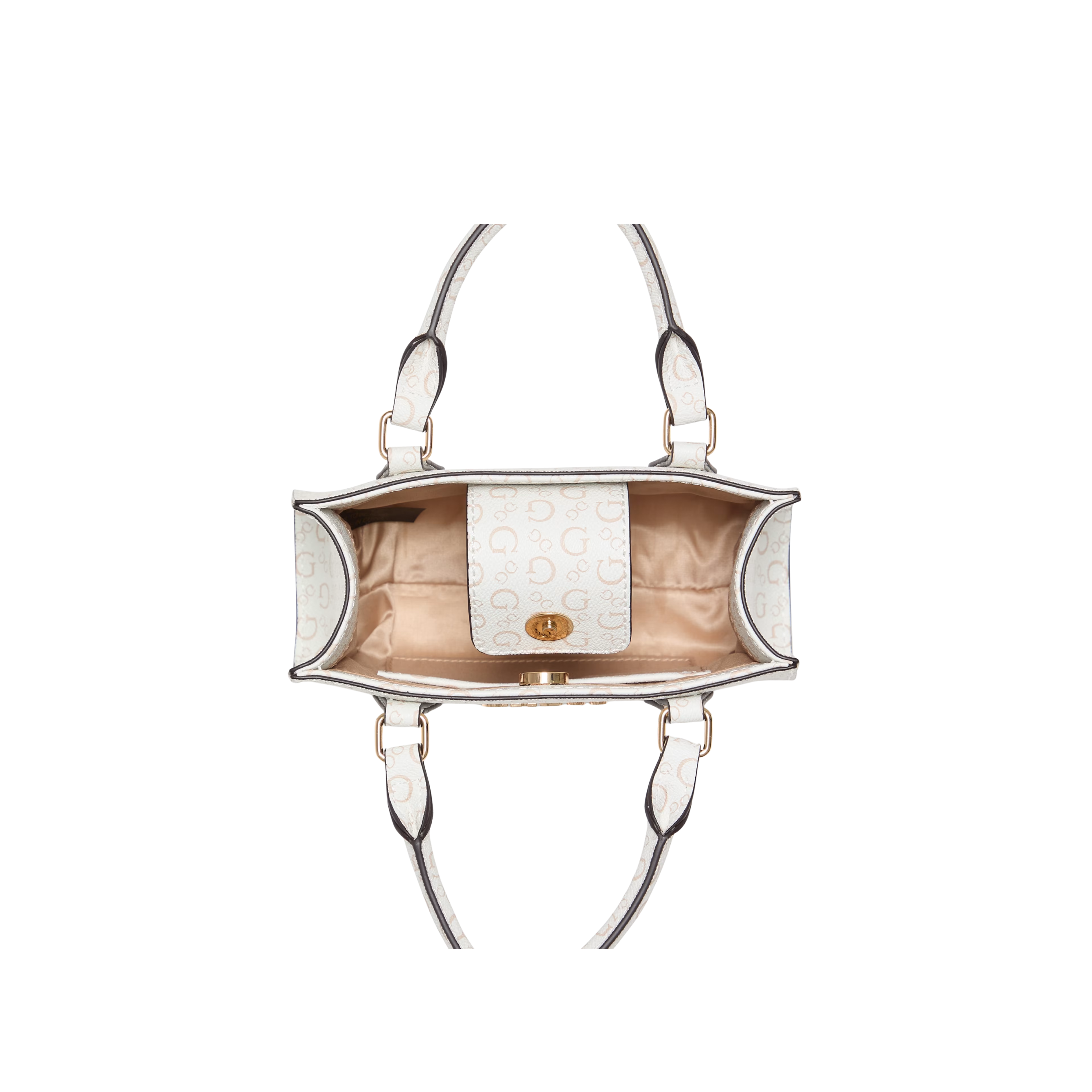 Guess Women Eldoria Logo Mini Satchel - White