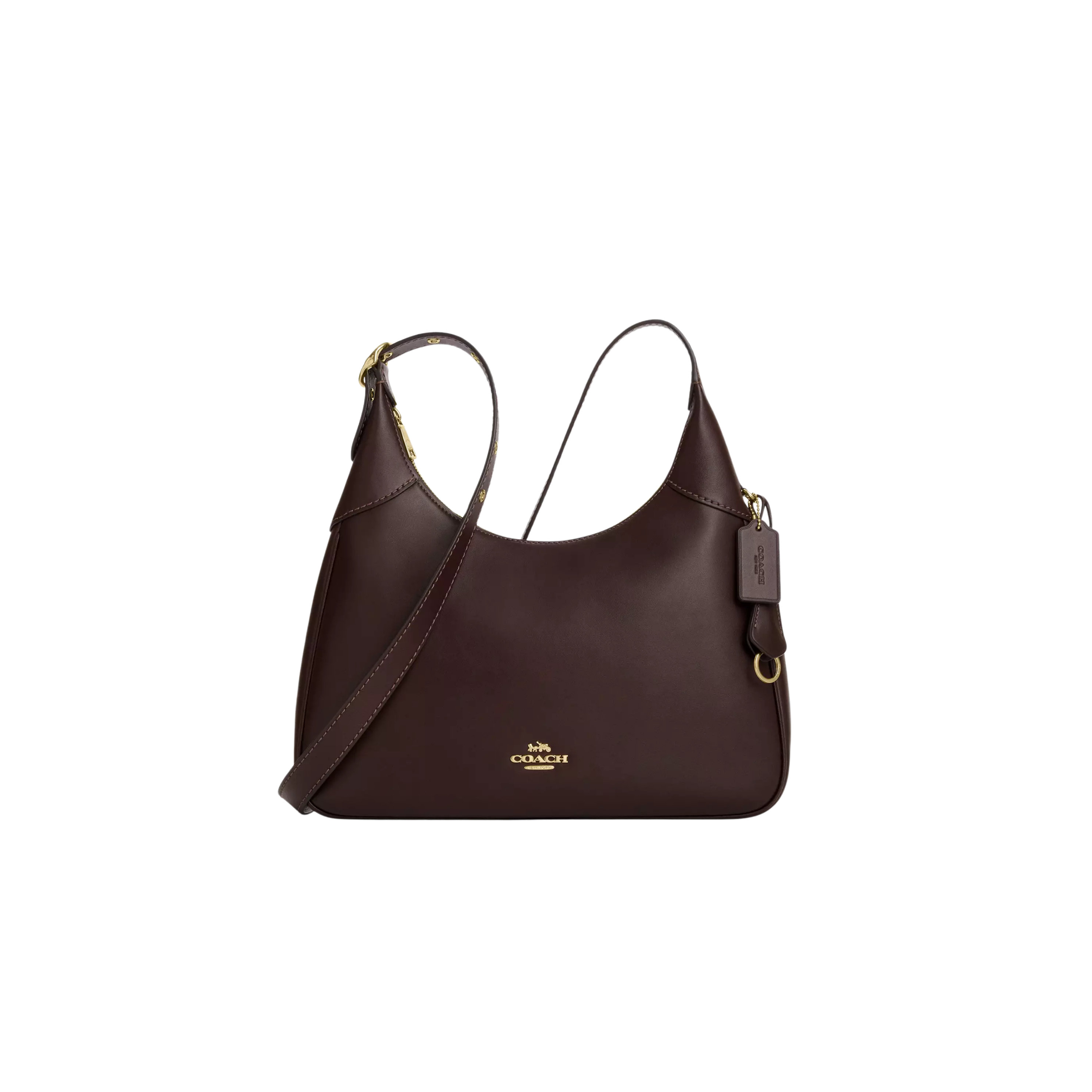 COACH Women Ella Shoulder Bag - Gold Brown