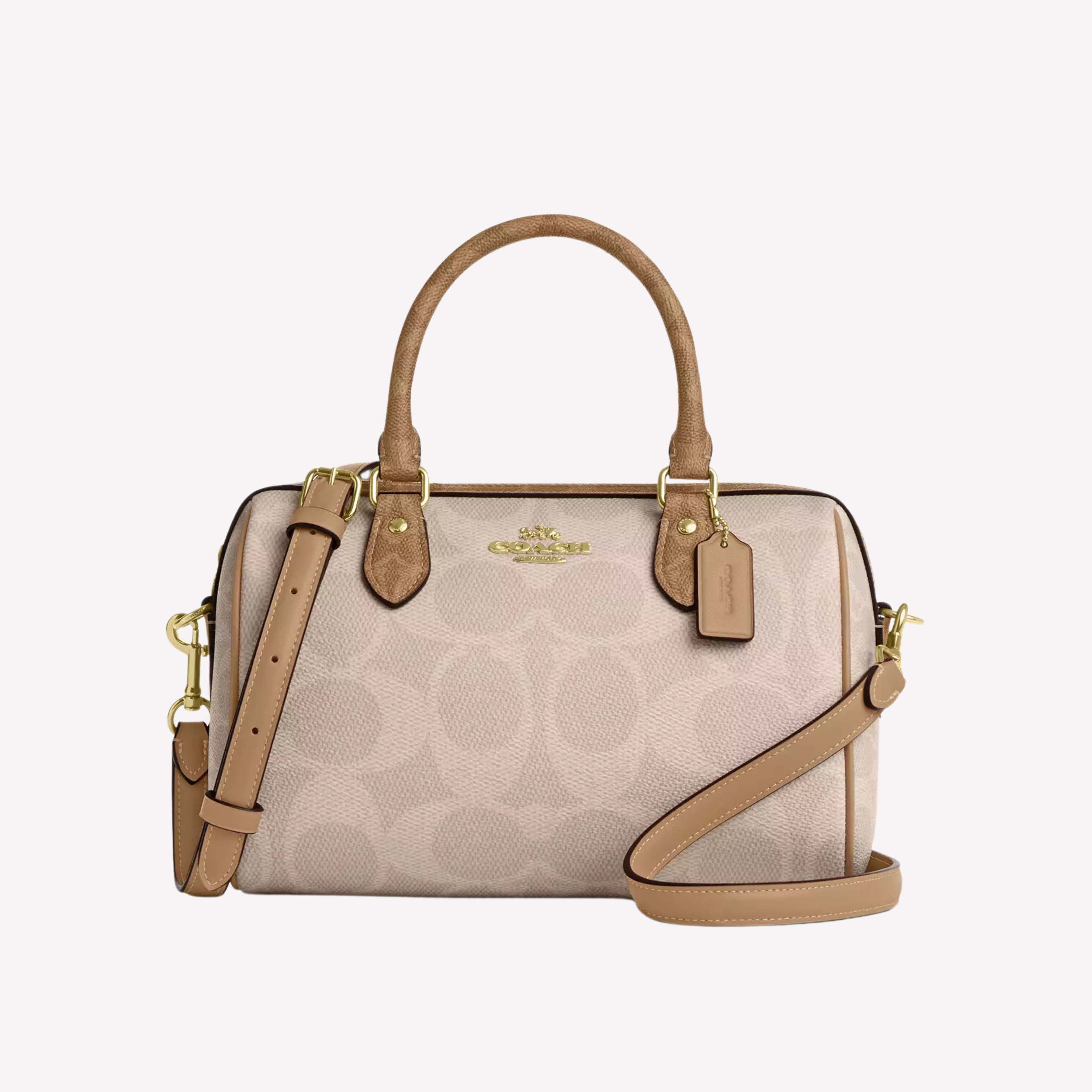 COACH Rowan Satchel Bag - Sand Tan