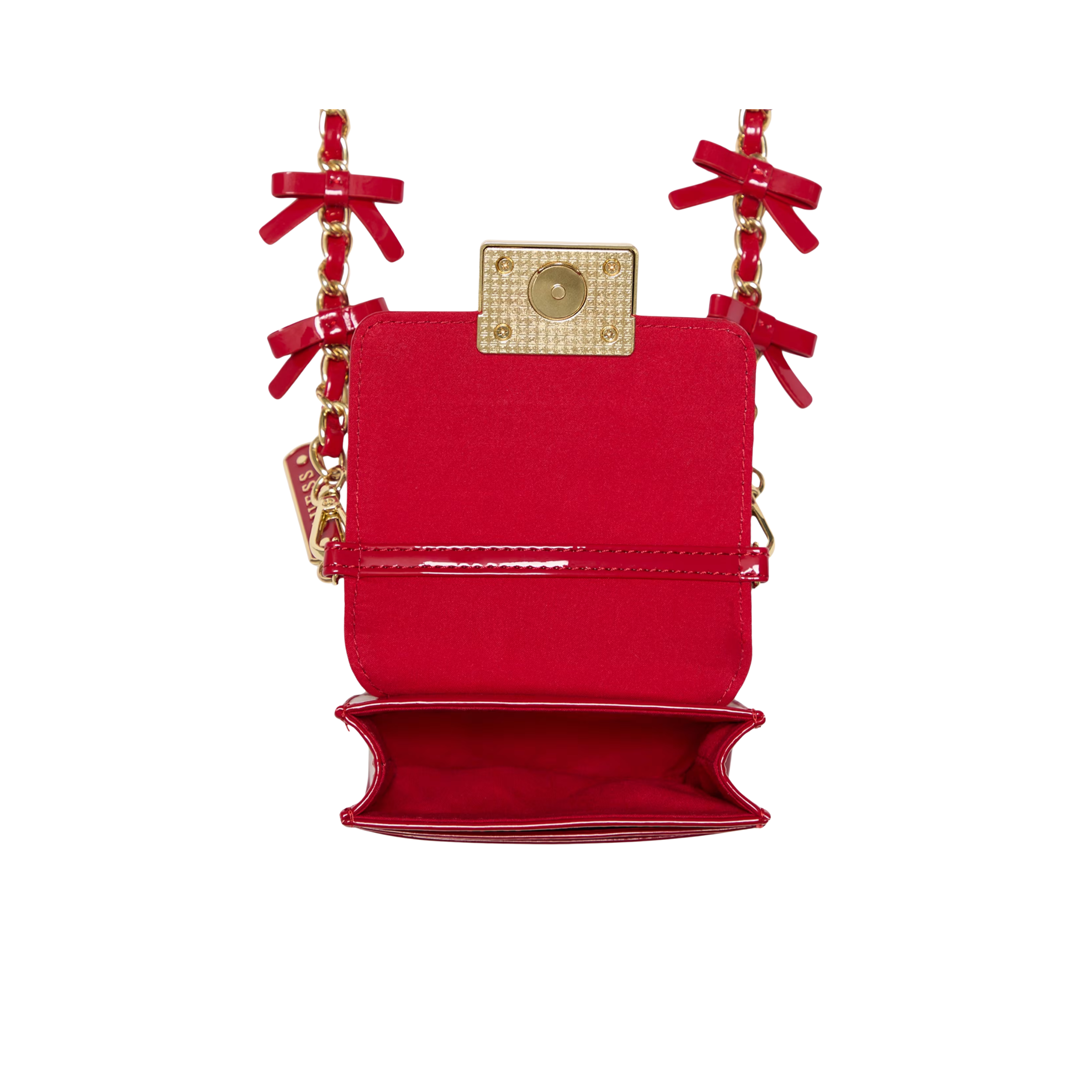 Guess Women Elssie Card Case Crossbody - Red