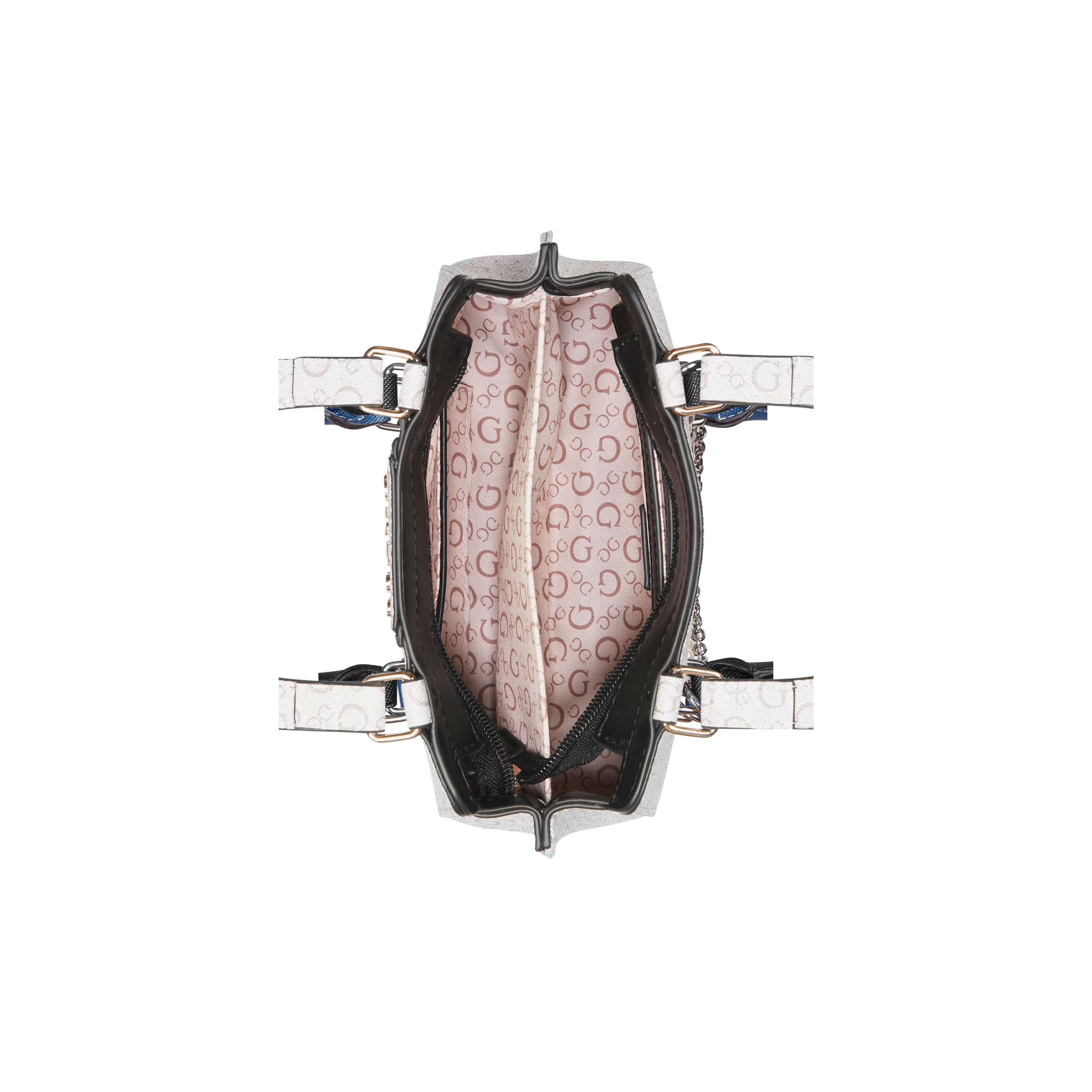 Guess Women  Radleigh Logo Mini Satchel - Off White