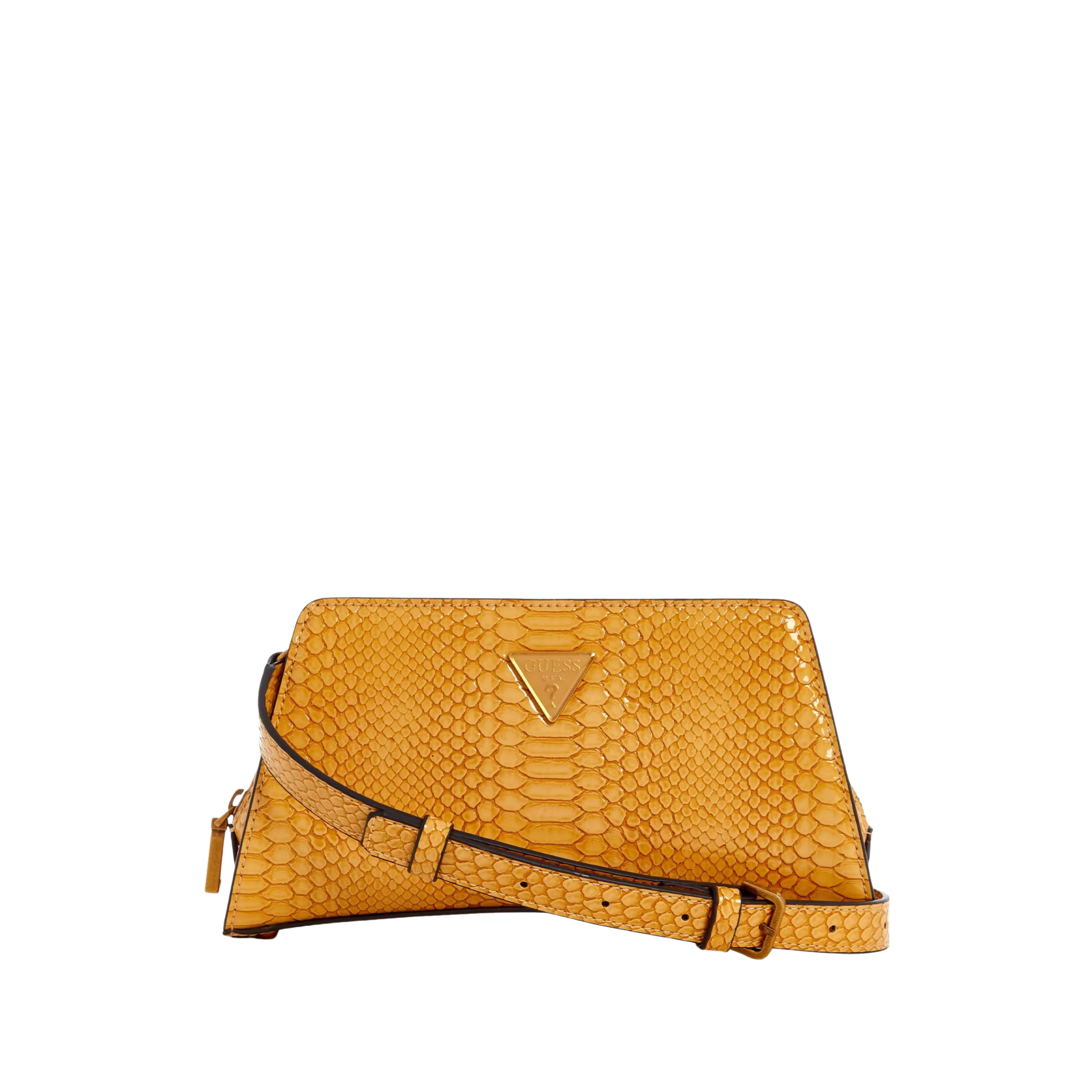 Guess Women Georgina Top Zip Crossbody - Honey