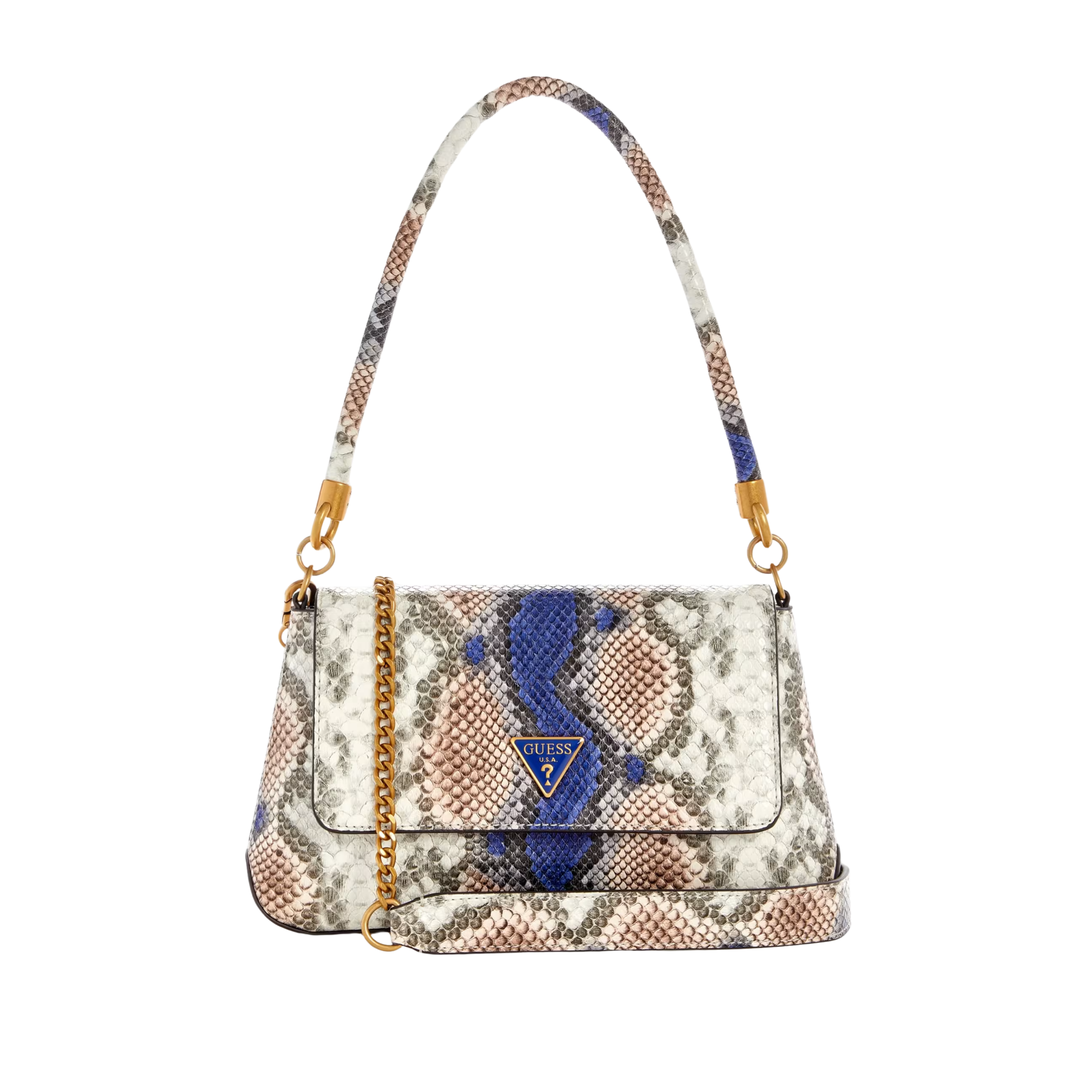 Guess Women Georgina Top Handle Flap - Sapphire Multi