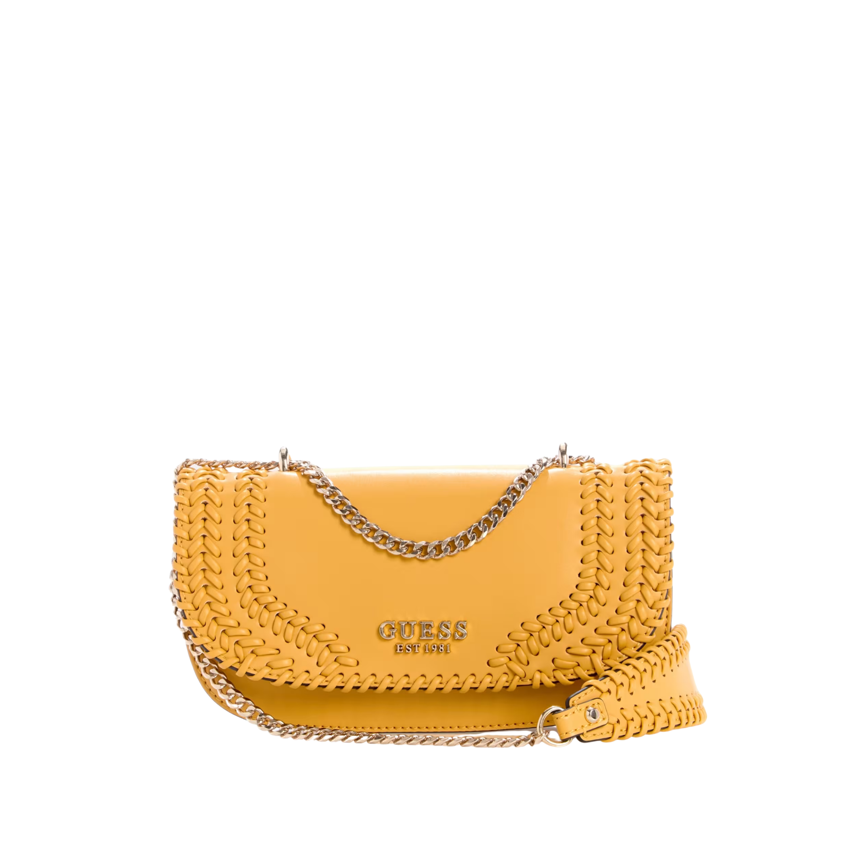 Guess Women Tatum Whipstitched Convertible Crossbody - Yellow