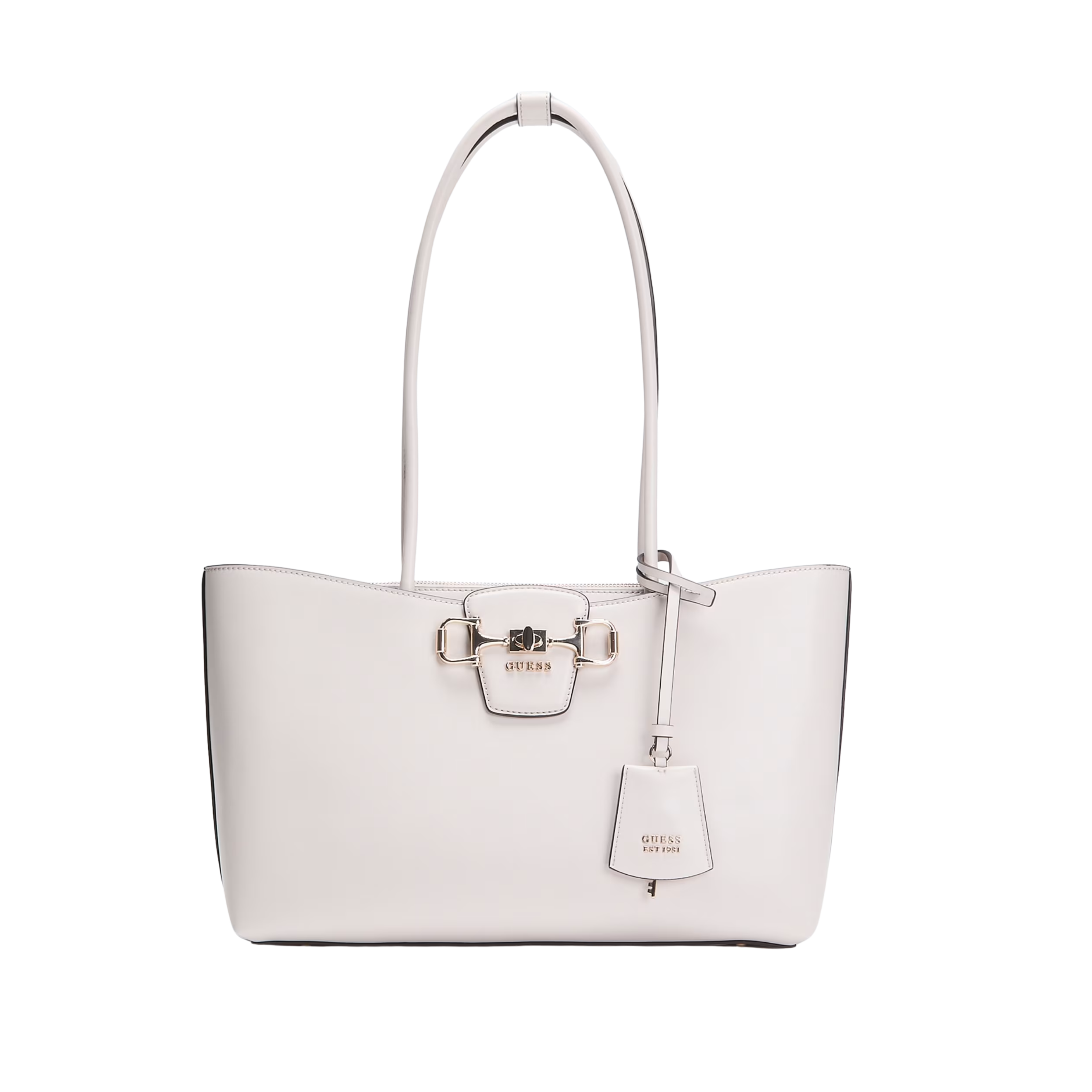 Guess Women Janie Logo Shopper - White