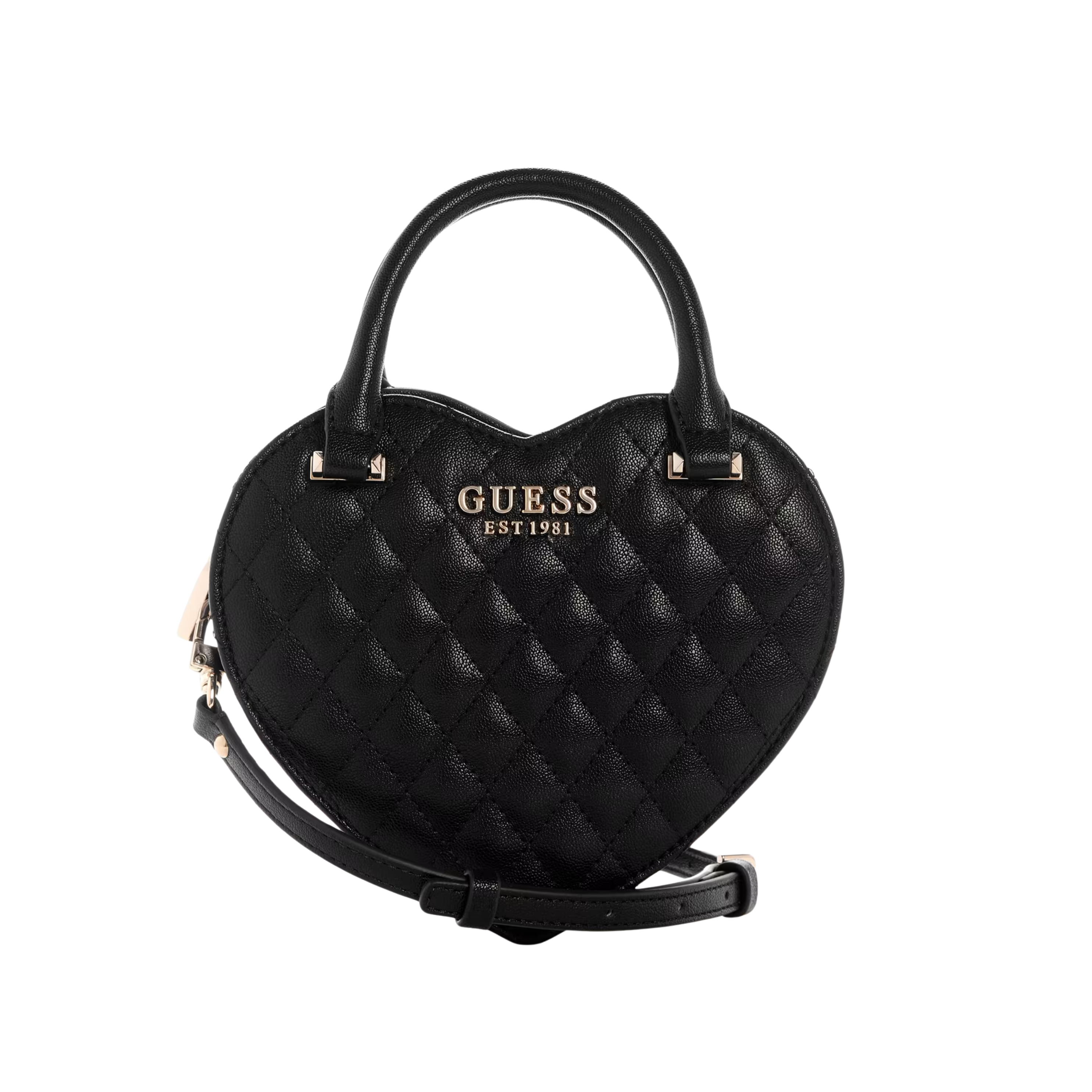 Guess Women Atabey Heart Shaped Crossbody - Black