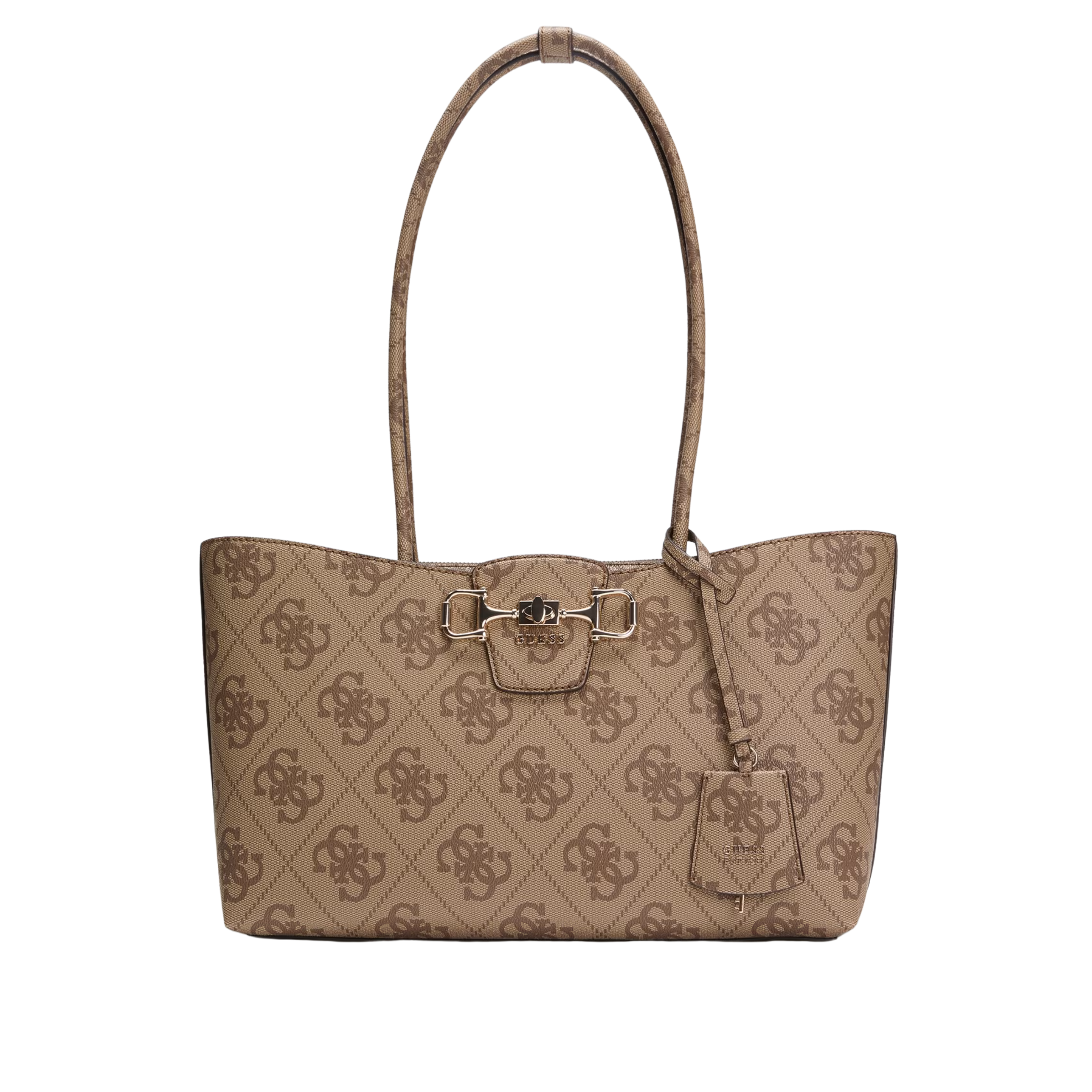 Guess Women Janie 4G Logo Tote - Latte Logo