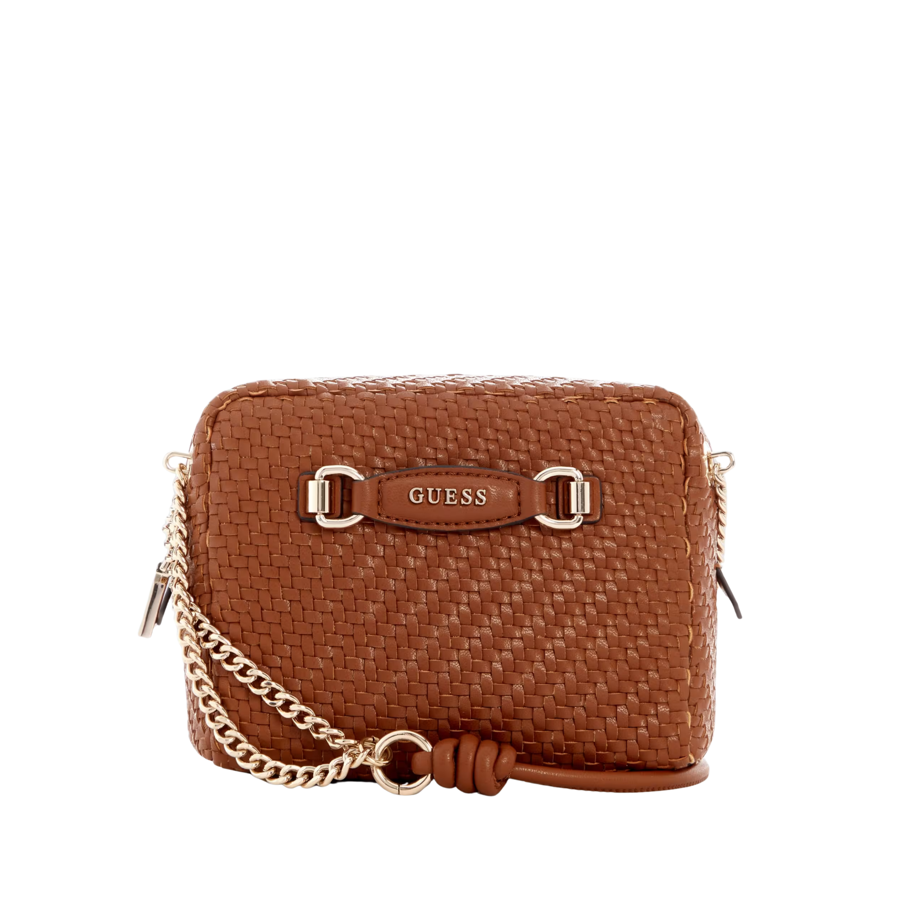 Guess Women Francy Camera Crossbody - Cognac