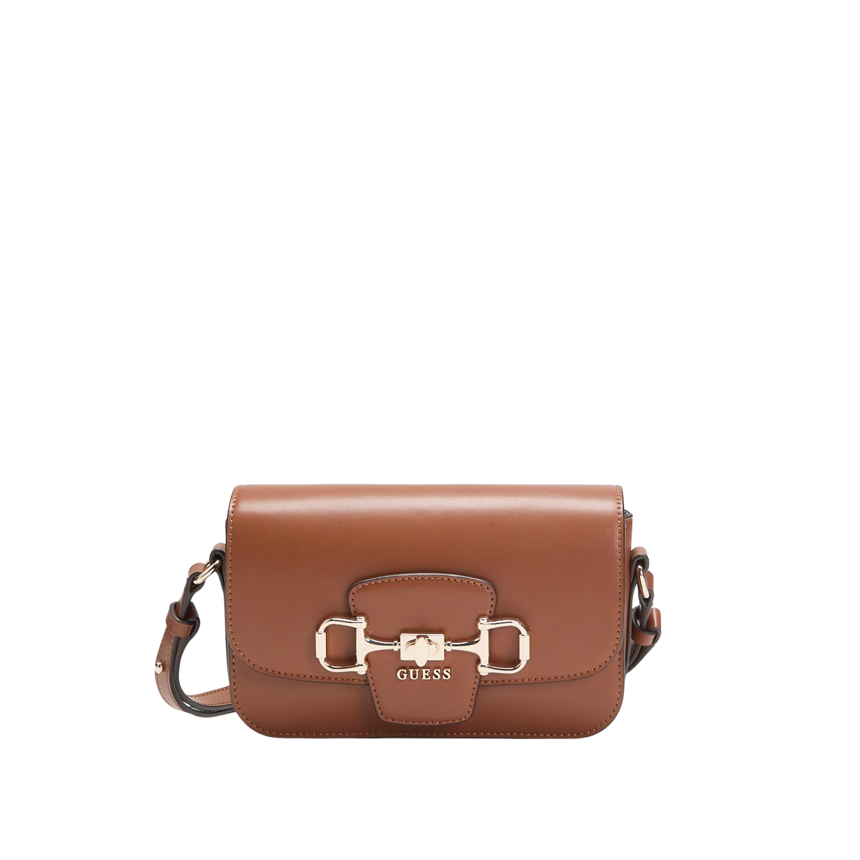 Guess Women Janie Logo Crossbody Bag - Cognac