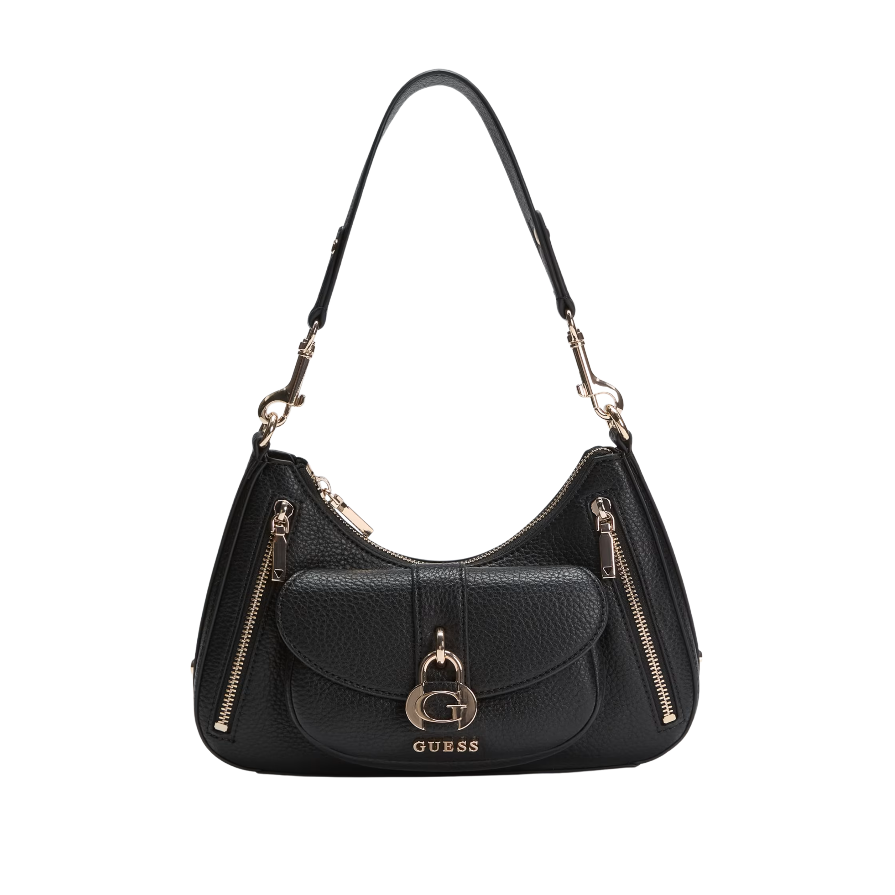Guess Women Jessa Logo Shoulder Bag - Black