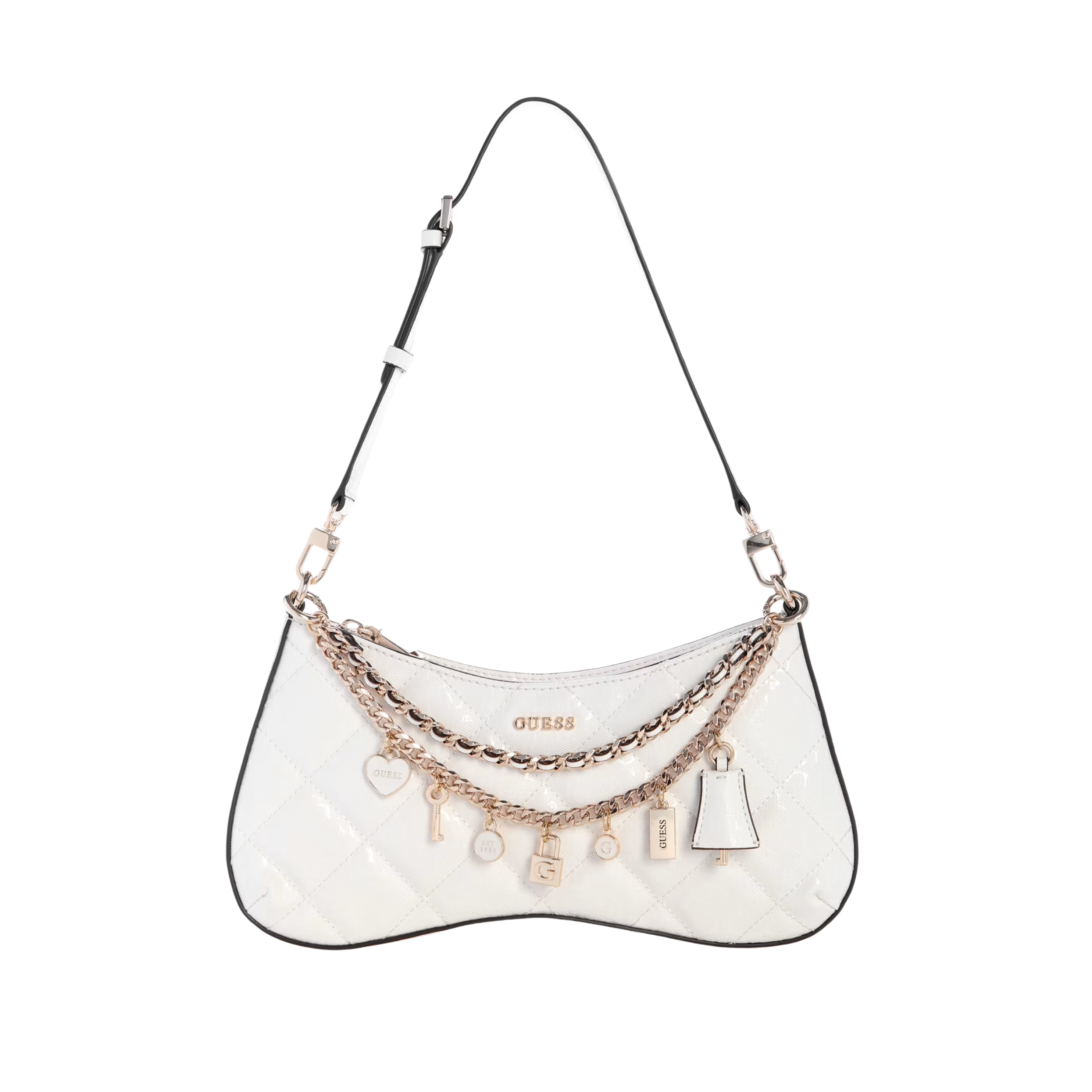 Guess Women Libby Quilted Shoulder Bag - Off