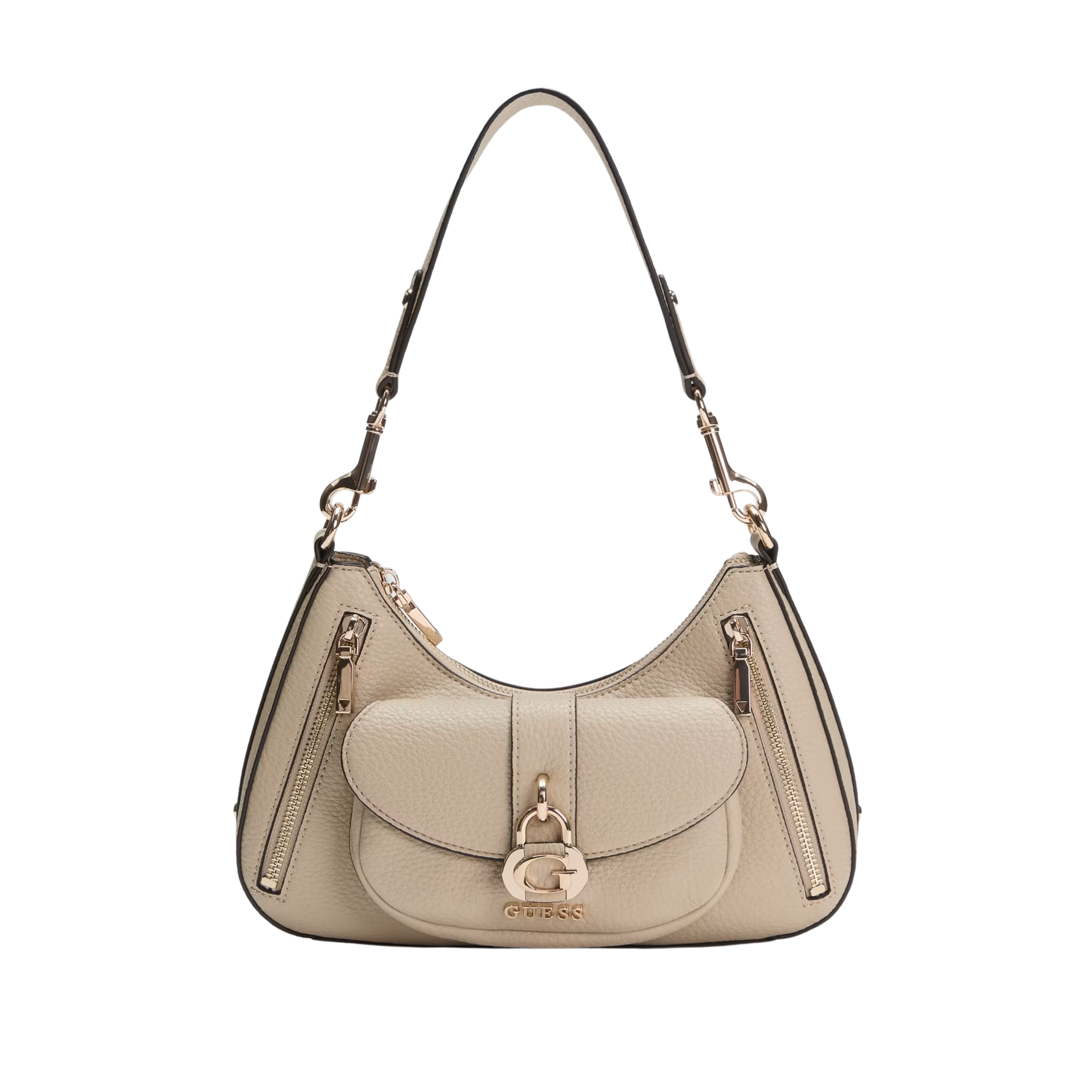 Guess Women Jessa Logo Shoulder Bag - Taupe