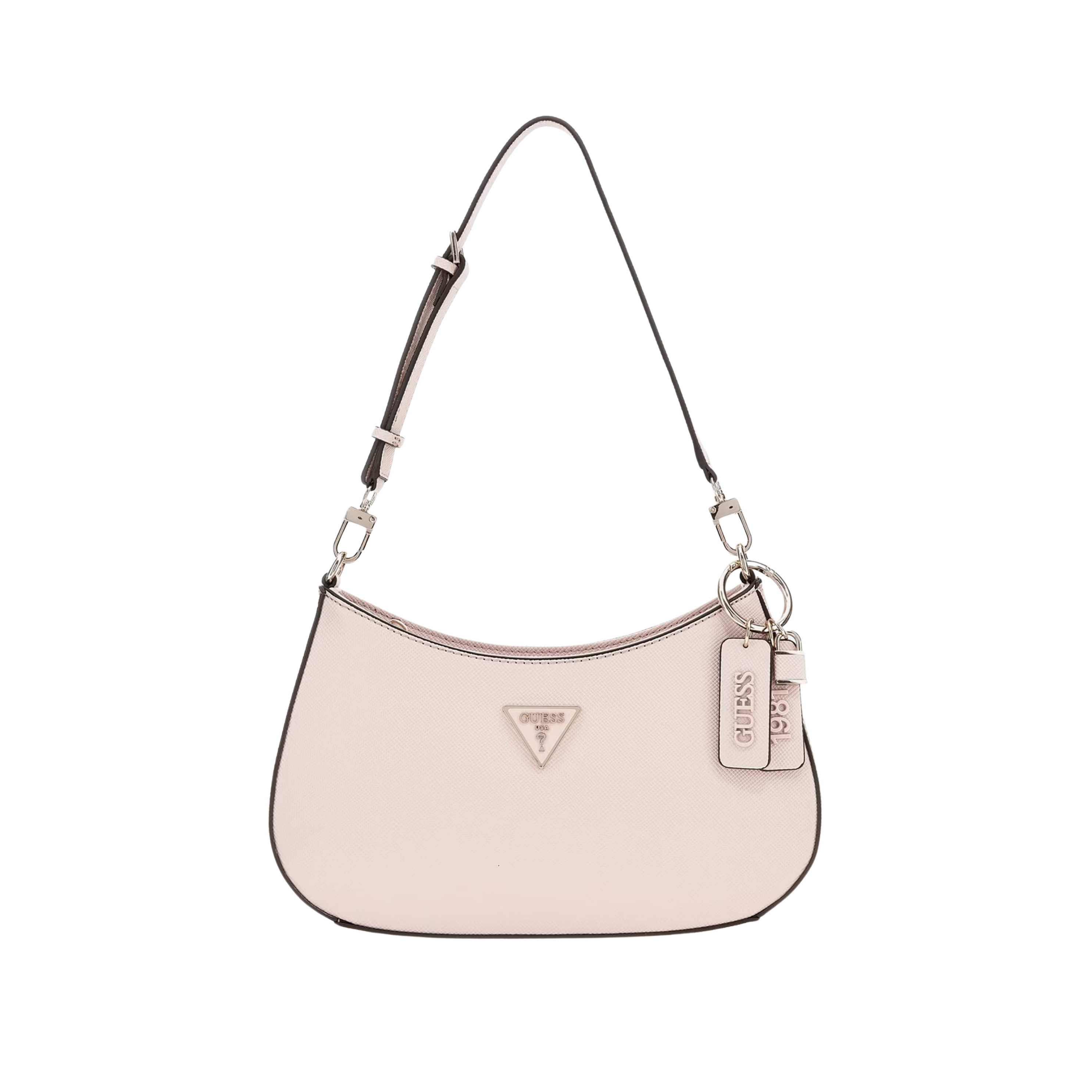 Guess Women Noelle Saffiano Shoulder Bag - Light Rose
