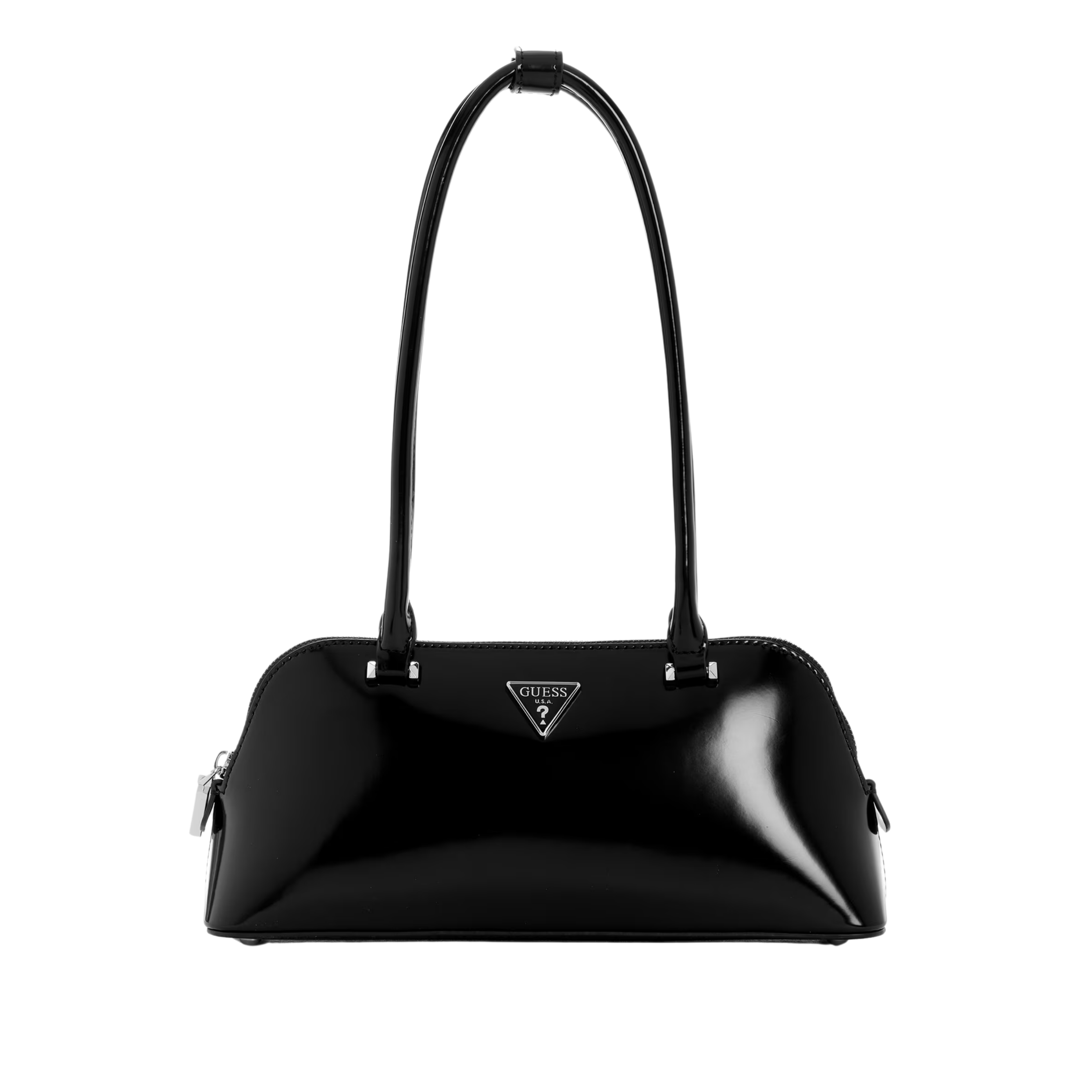 Guess Women Arnela Pleather Shoulder Satchel - Black
