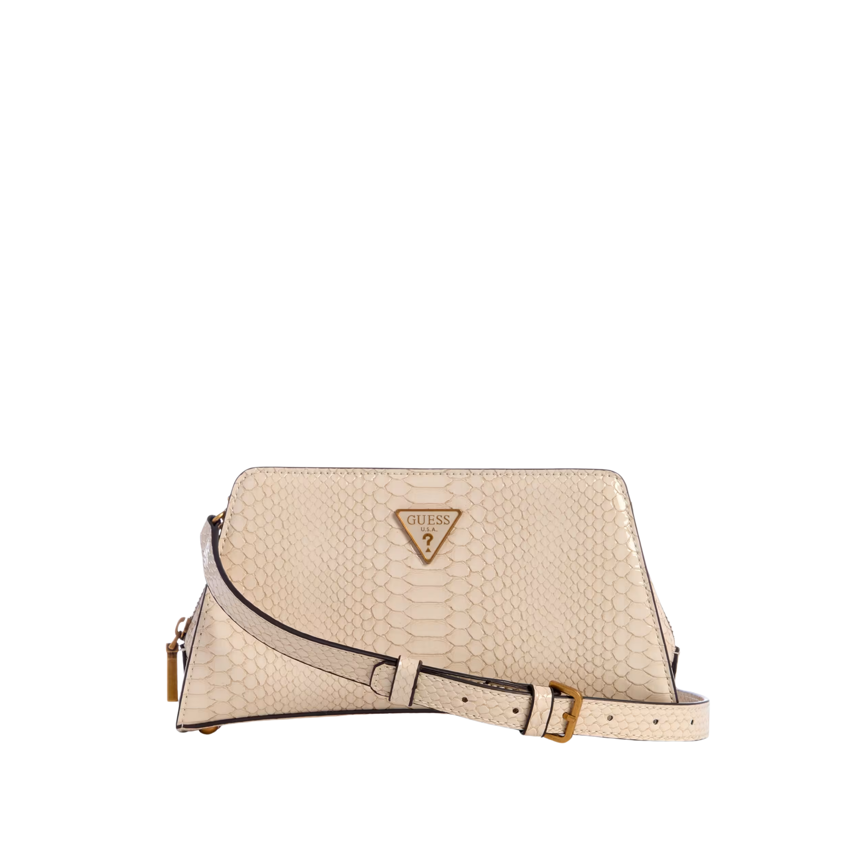 Guess Women Georgina Top Zip Crossbody - Ivory