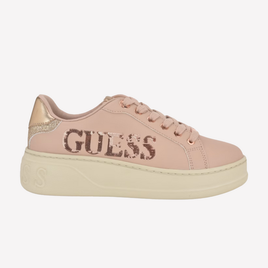 Guess Women Cordell Sequin Low-Top - Off White
