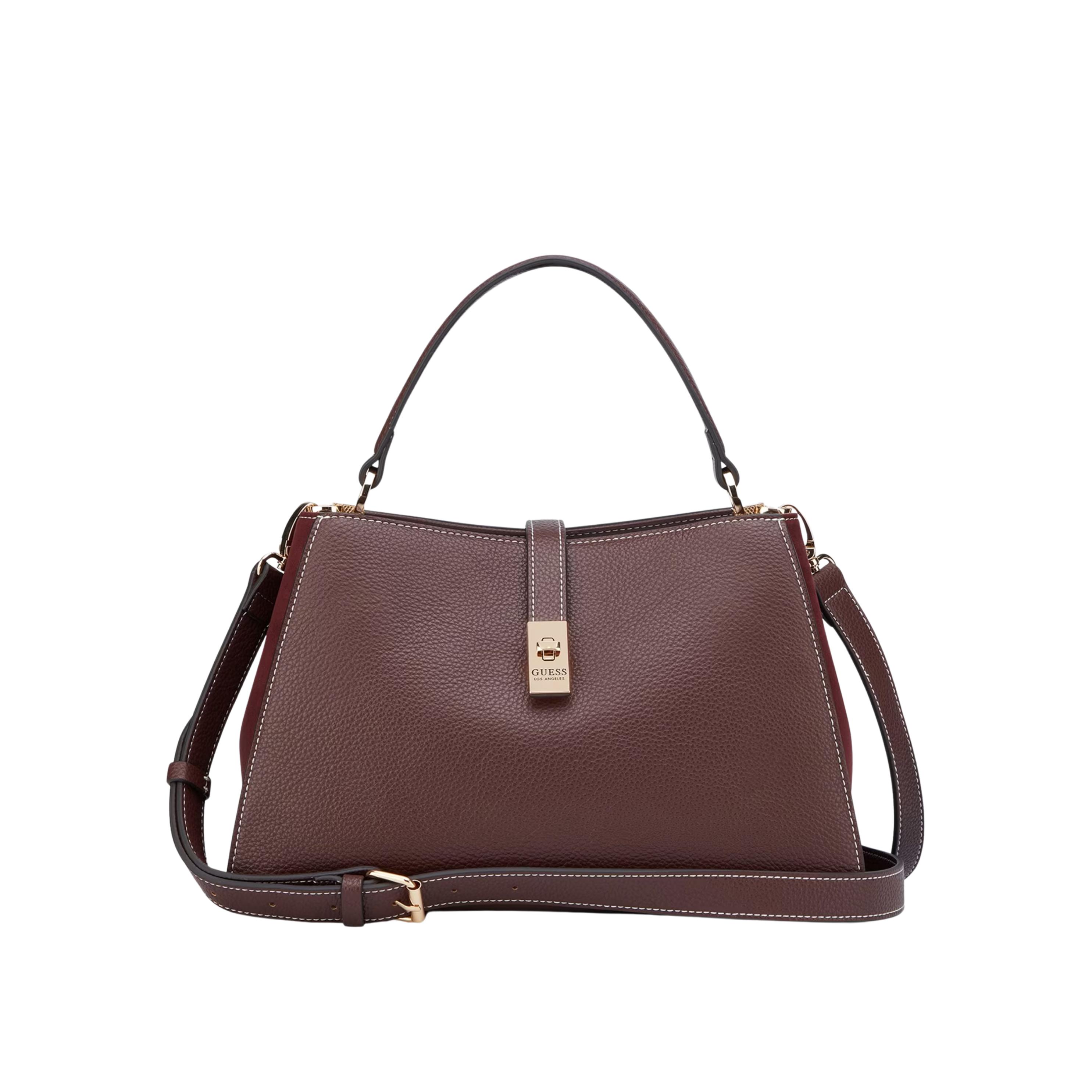 Guess Women Rudie Satchel - Brown
